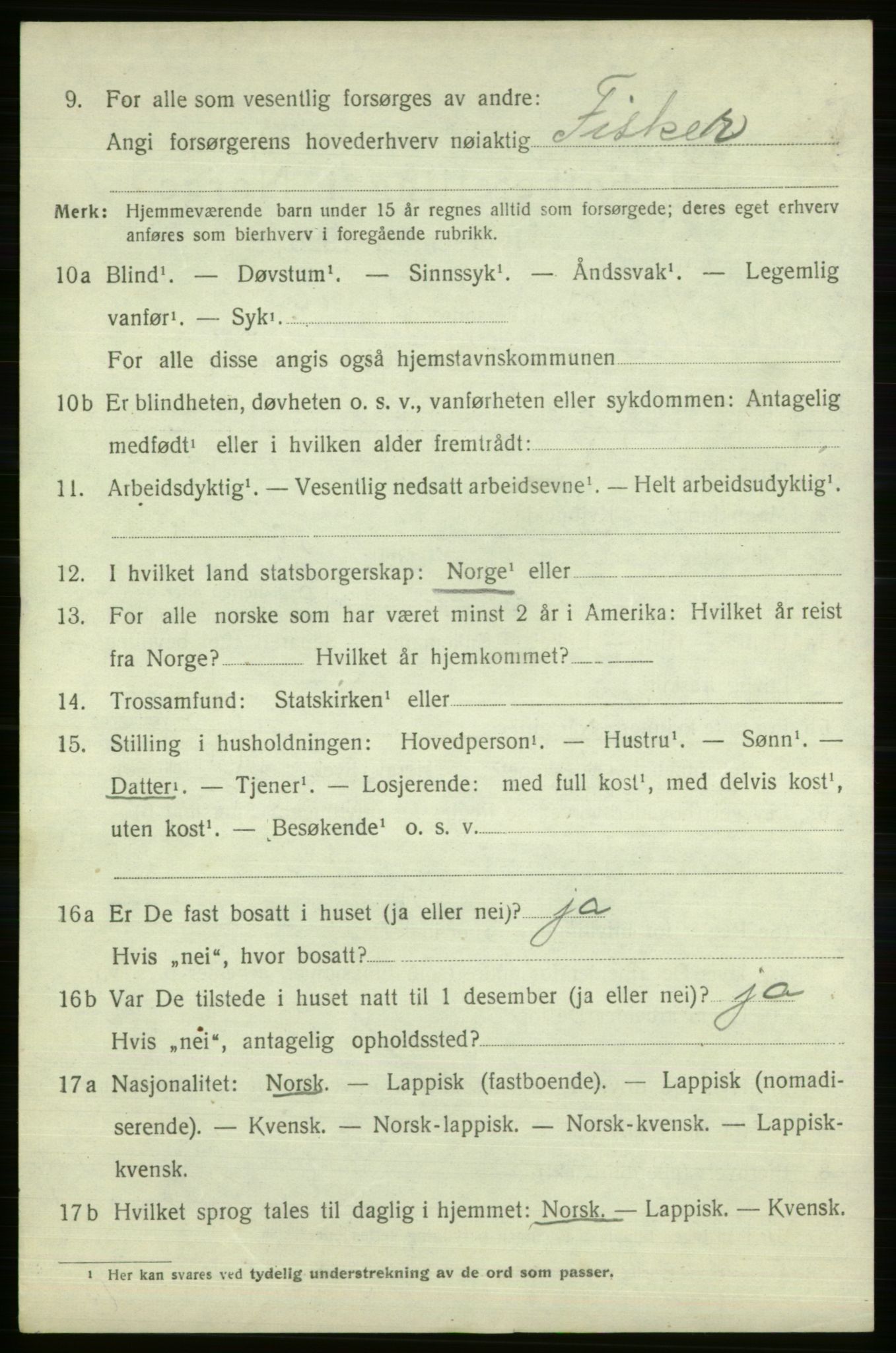 SATØ, 1920 census for Vardø rural district, 1920, p. 2565