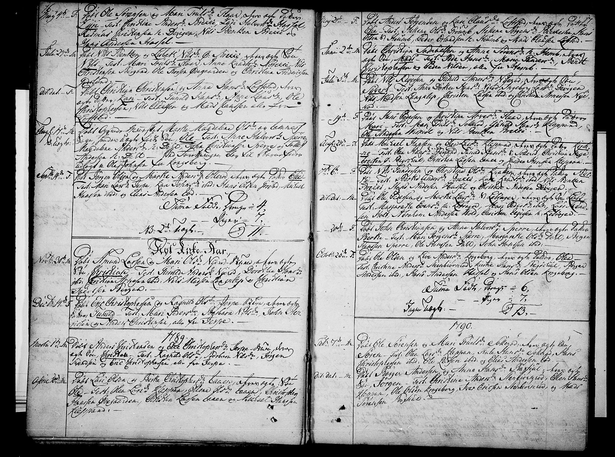 Våle kirkebøker, SAKO/A-334/F/Fb/L0001: Parish register (official) no. II 1, 1774-1814, p. 16-17