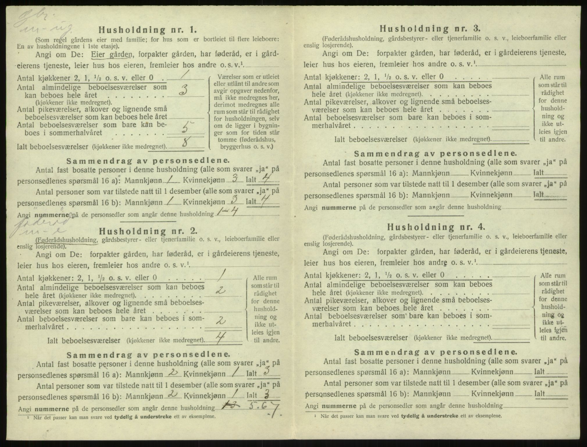 SAB, 1920 census for Sogndal, 1920, p. 811