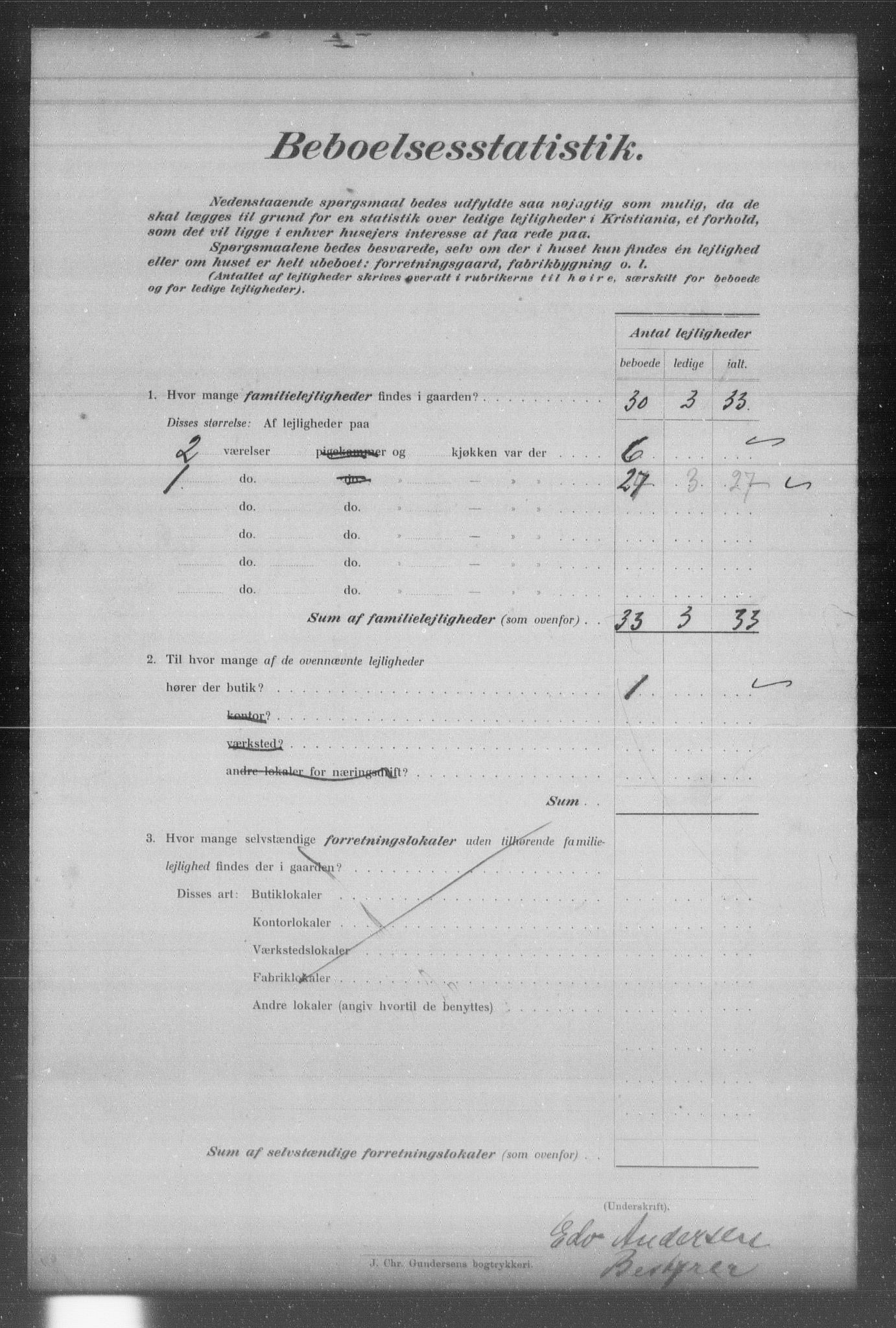 OBA, Municipal Census 1903 for Kristiania, 1903, p. 10091