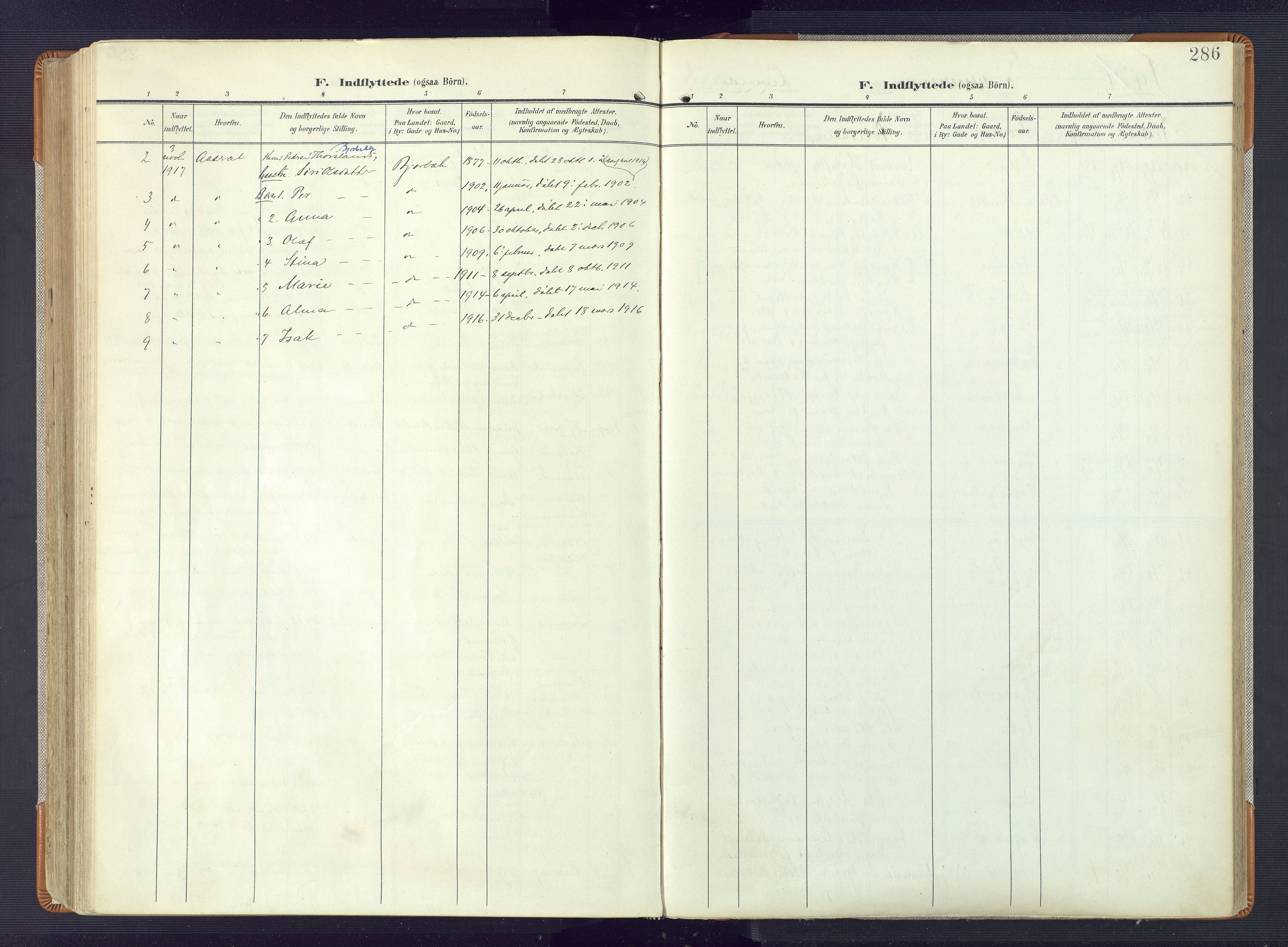 Øyestad sokneprestkontor, AV/SAK-1111-0049/F/Fa/L0019: Parish register (official) no. A 19, 1908-1922, p. 286