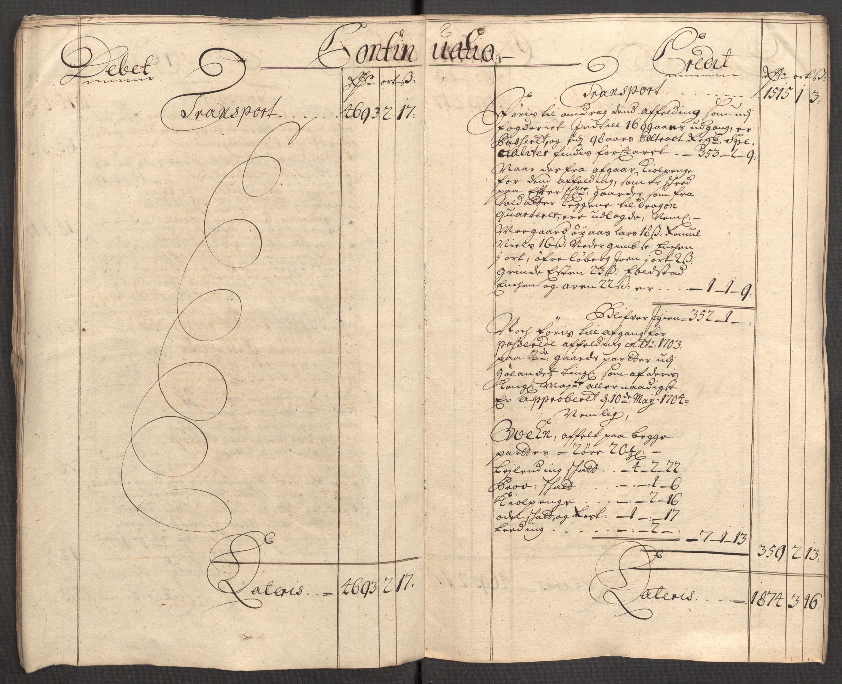 Rentekammeret inntil 1814, Reviderte regnskaper, Fogderegnskap, AV/RA-EA-4092/R60/L3957: Fogderegnskap Orkdal og Gauldal, 1707, p. 12