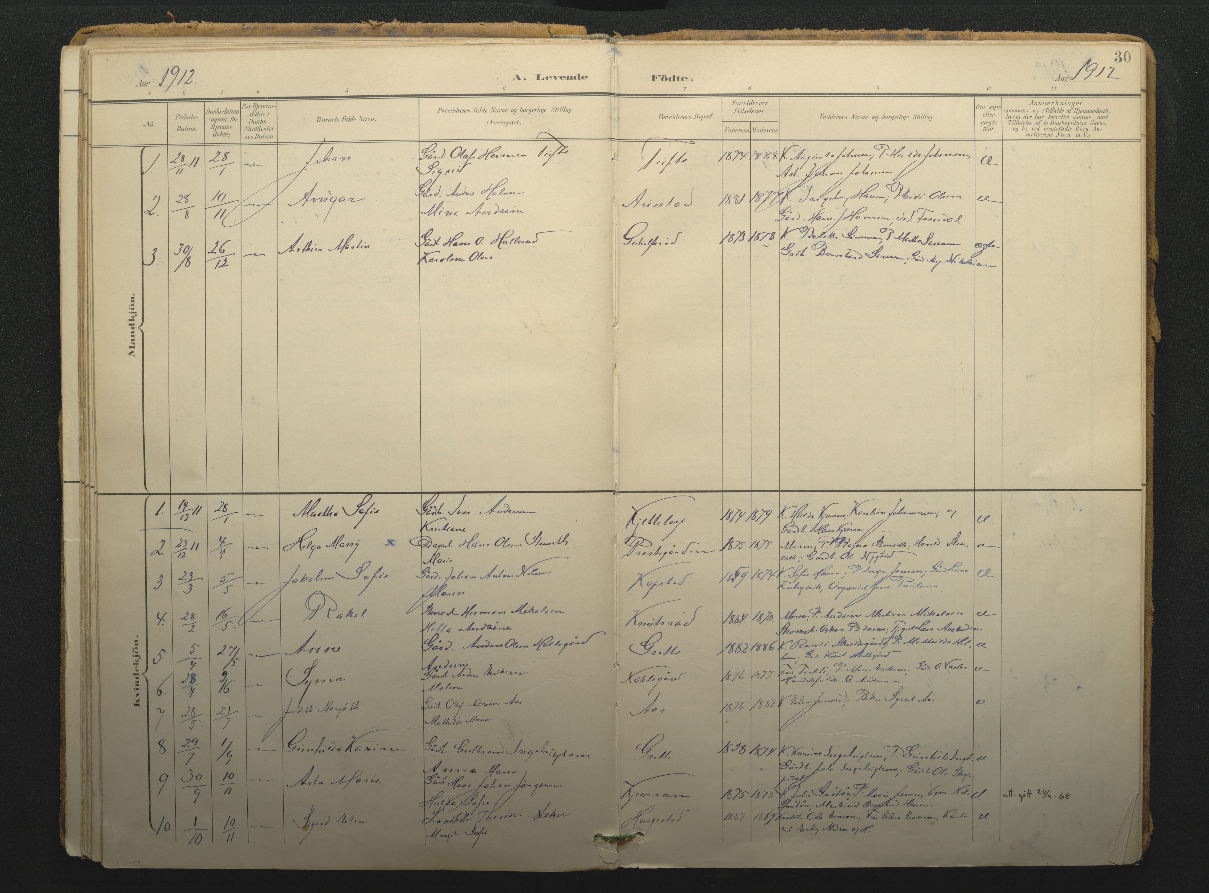 Borre kirkebøker, AV/SAKO-A-338/F/Fc/L0003: Parish register (official) no. III 3, 1896-1919, p. 30