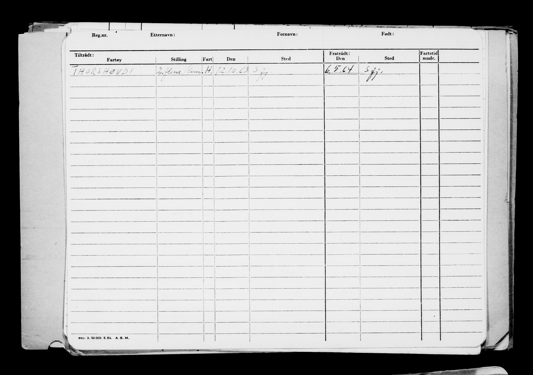 Direktoratet for sjømenn, AV/RA-S-3545/G/Gb/L0201: Hovedkort, 1921-1922, p. 43