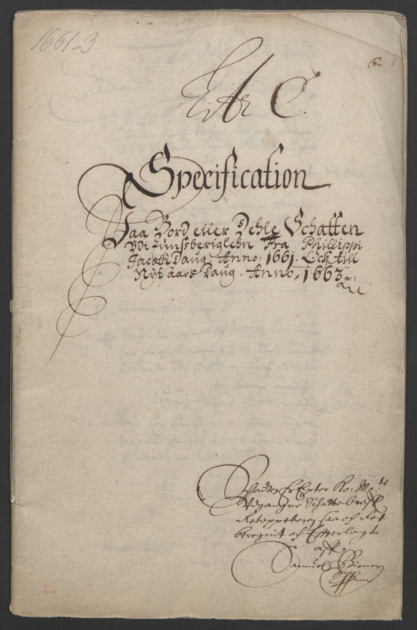 Rentekammeret inntil 1814, Reviderte regnskaper, Fogderegnskap, RA/EA-4092/R32/L1838: Fogderegnskap Jarlsberg grevskap, 1661-1663, p. 276
