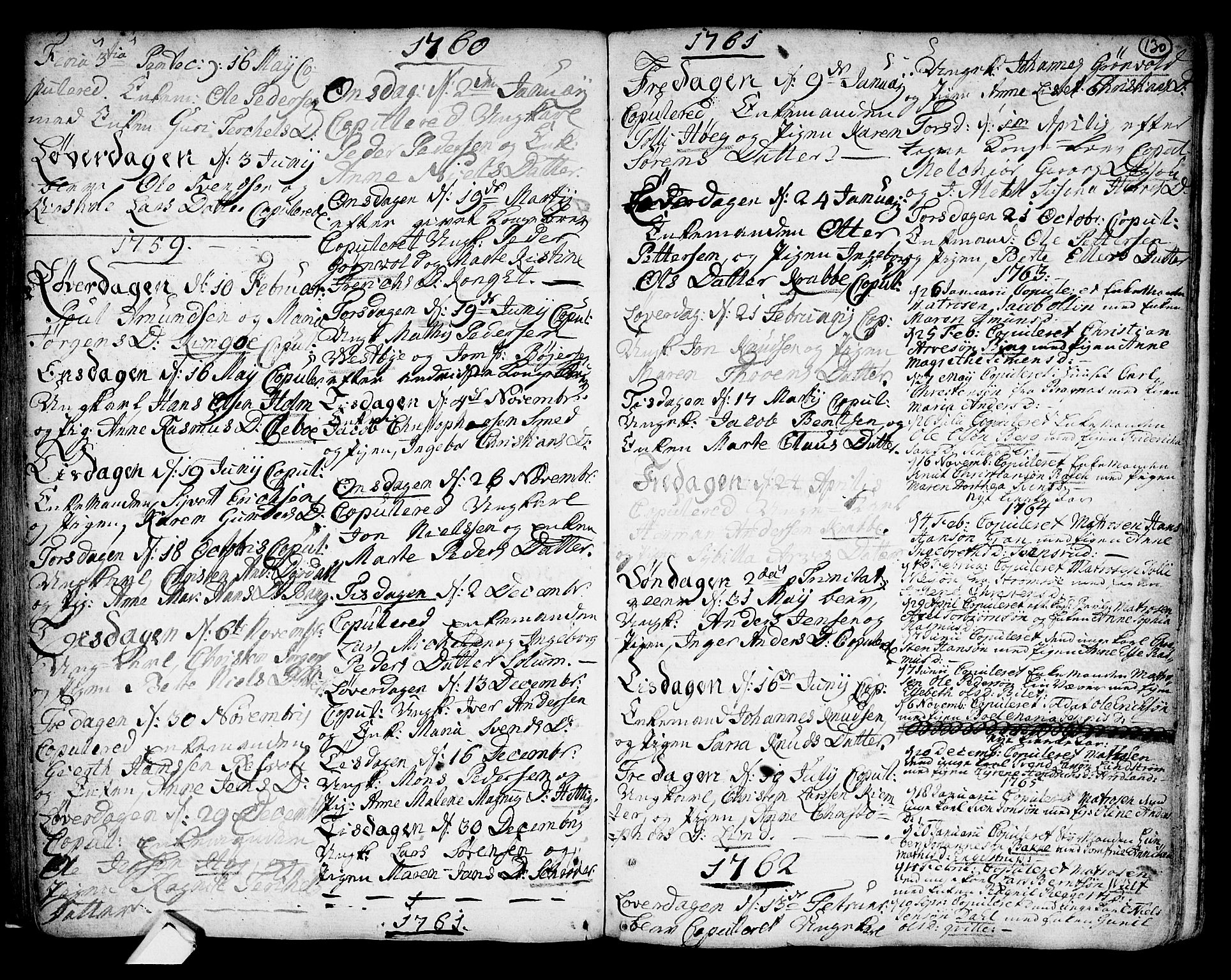 Strømsø kirkebøker, SAKO/A-246/F/Fb/L0002: Parish register (official) no. II 2, 1739-1814, p. 130