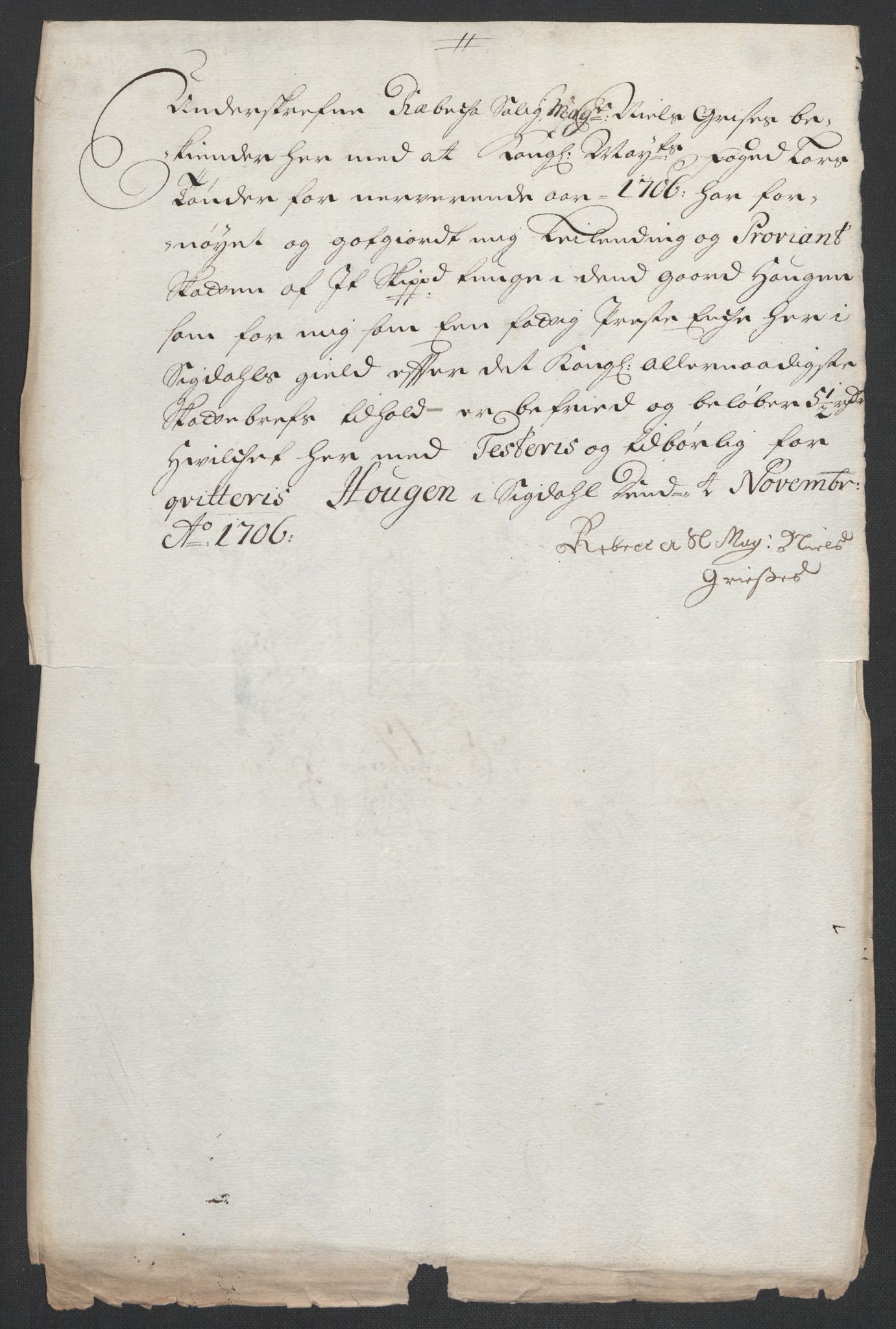 Rentekammeret inntil 1814, Reviderte regnskaper, Fogderegnskap, RA/EA-4092/R22/L1465: Fogderegnskap Ringerike, Hallingdal og Buskerud, 1706, p. 302