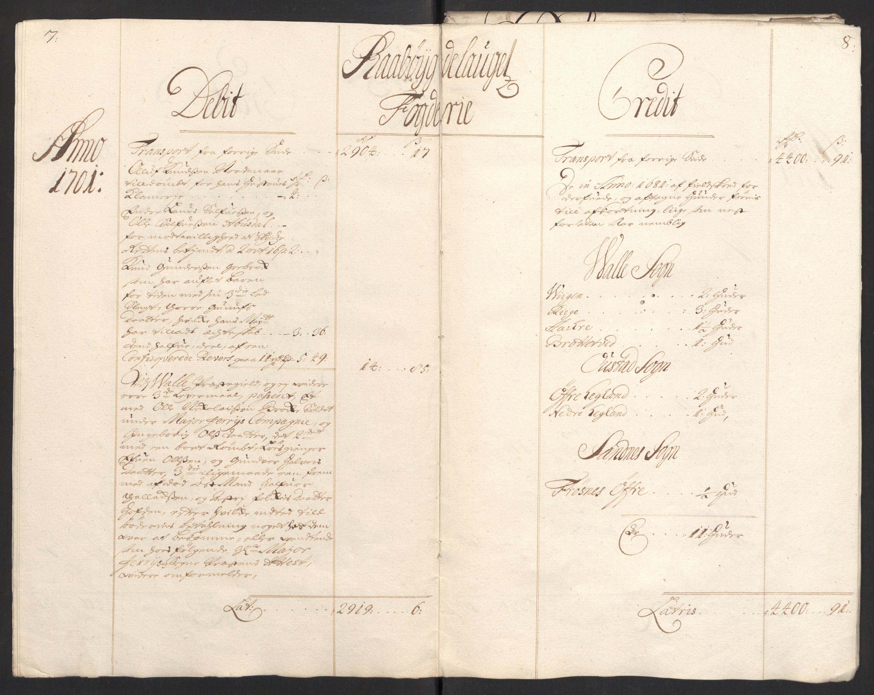 Rentekammeret inntil 1814, Reviderte regnskaper, Fogderegnskap, RA/EA-4092/R40/L2446: Fogderegnskap Råbyggelag, 1700-1702, p. 151