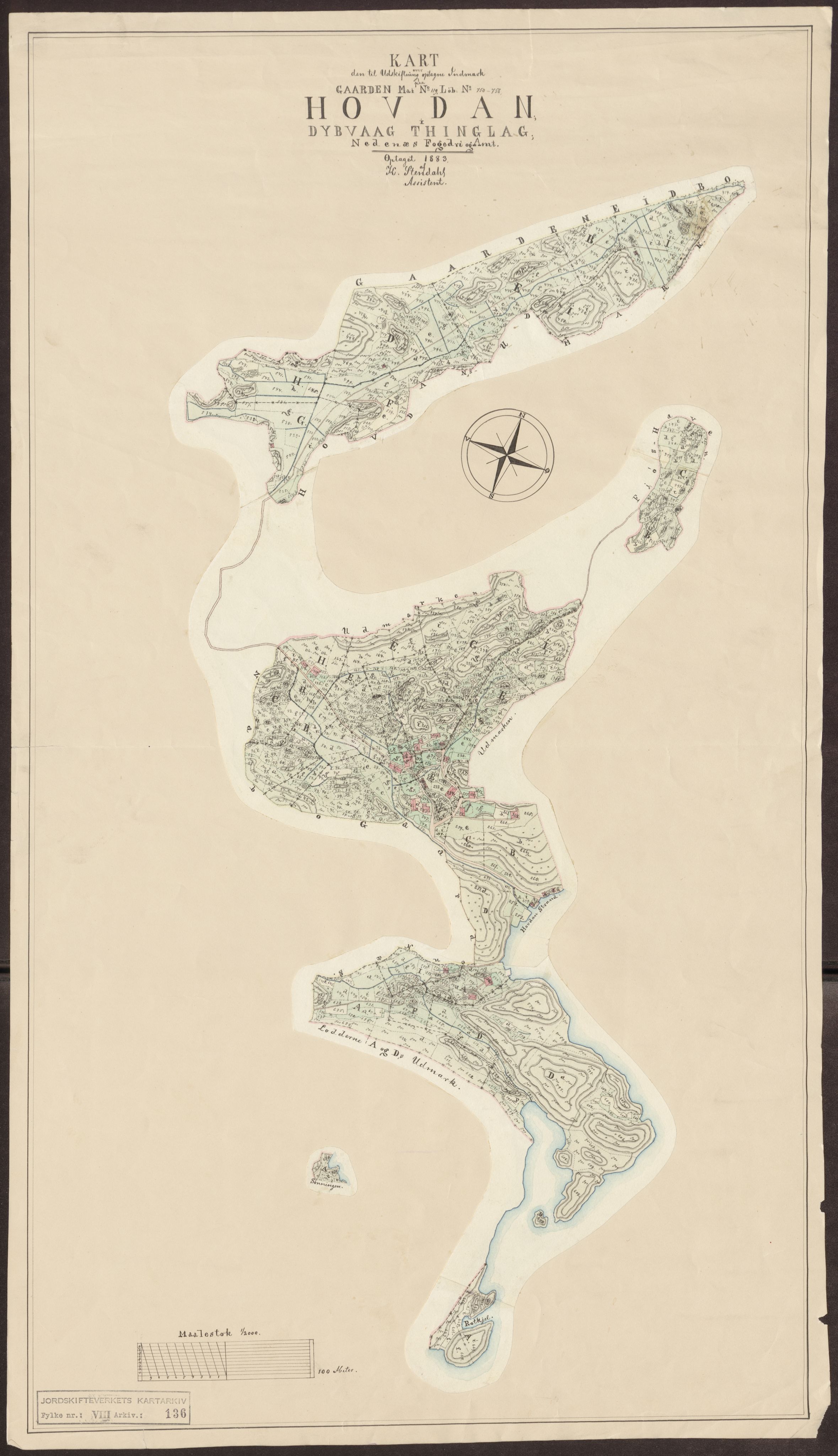 Jordskifteverkets kartarkiv, AV/RA-S-3929/T, 1859-1988, p. 163