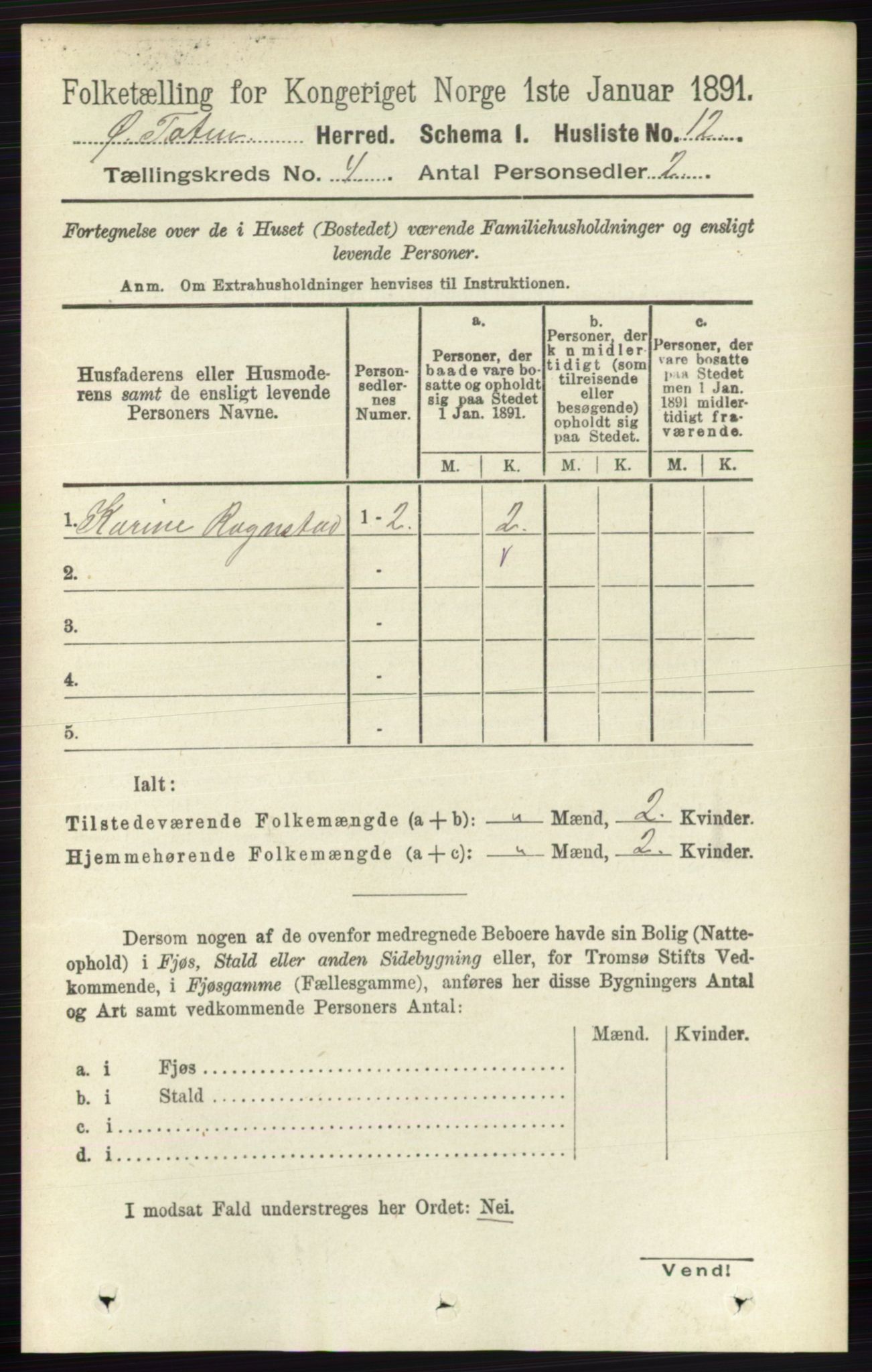 RA, 1891 census for 0528 Østre Toten, 1891, p. 2270