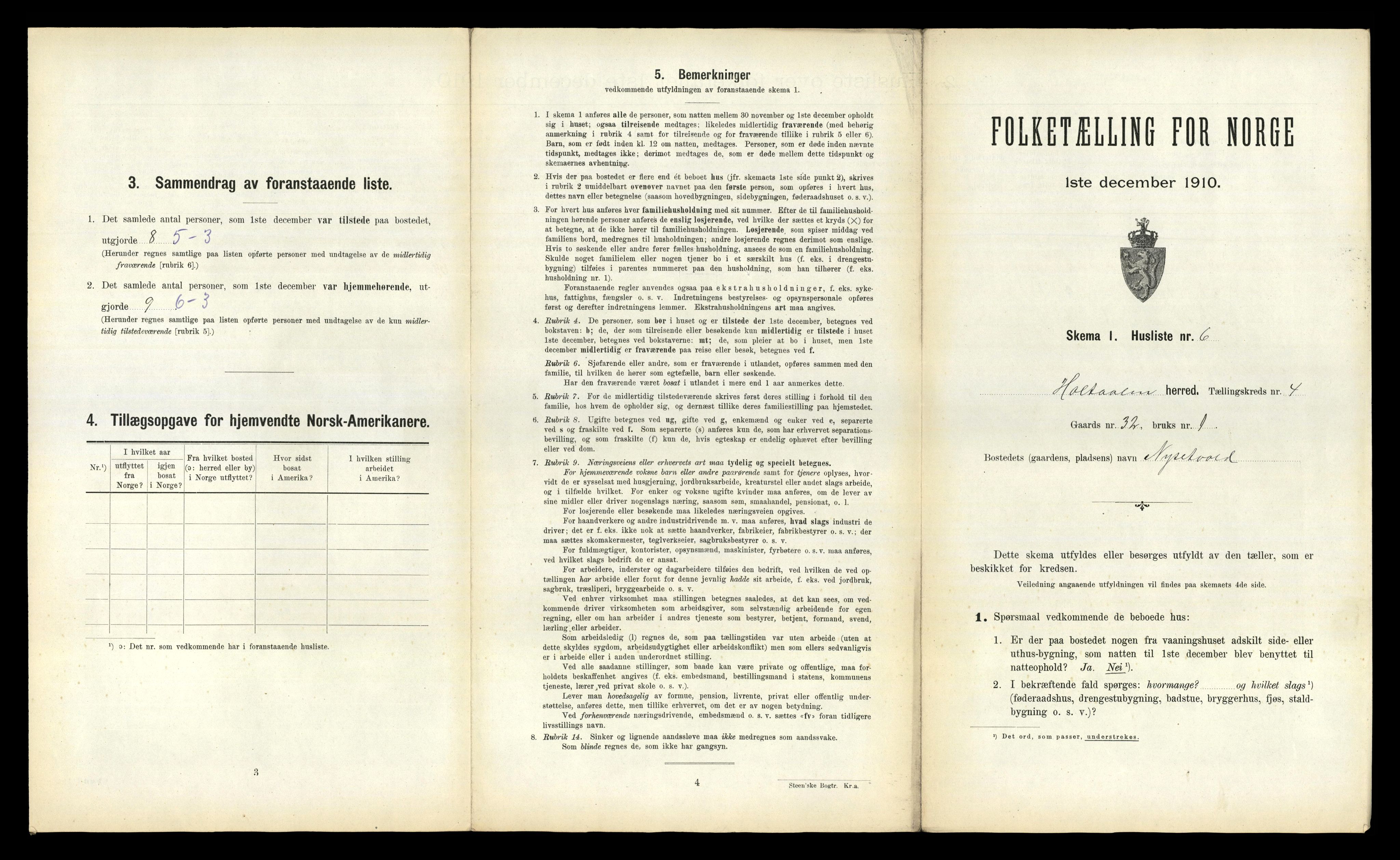 RA, 1910 census for Haltdalen, 1910, p. 304