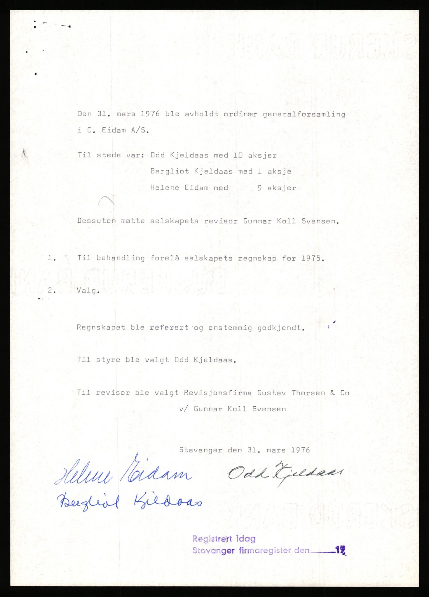 Stavanger byfogd, AV/SAST-A-101408/002/J/Jd/Jde/L0034: Registreringsmeldinger og bilag. Aksjeselskap, 99-165, 1915-1961, p. 18
