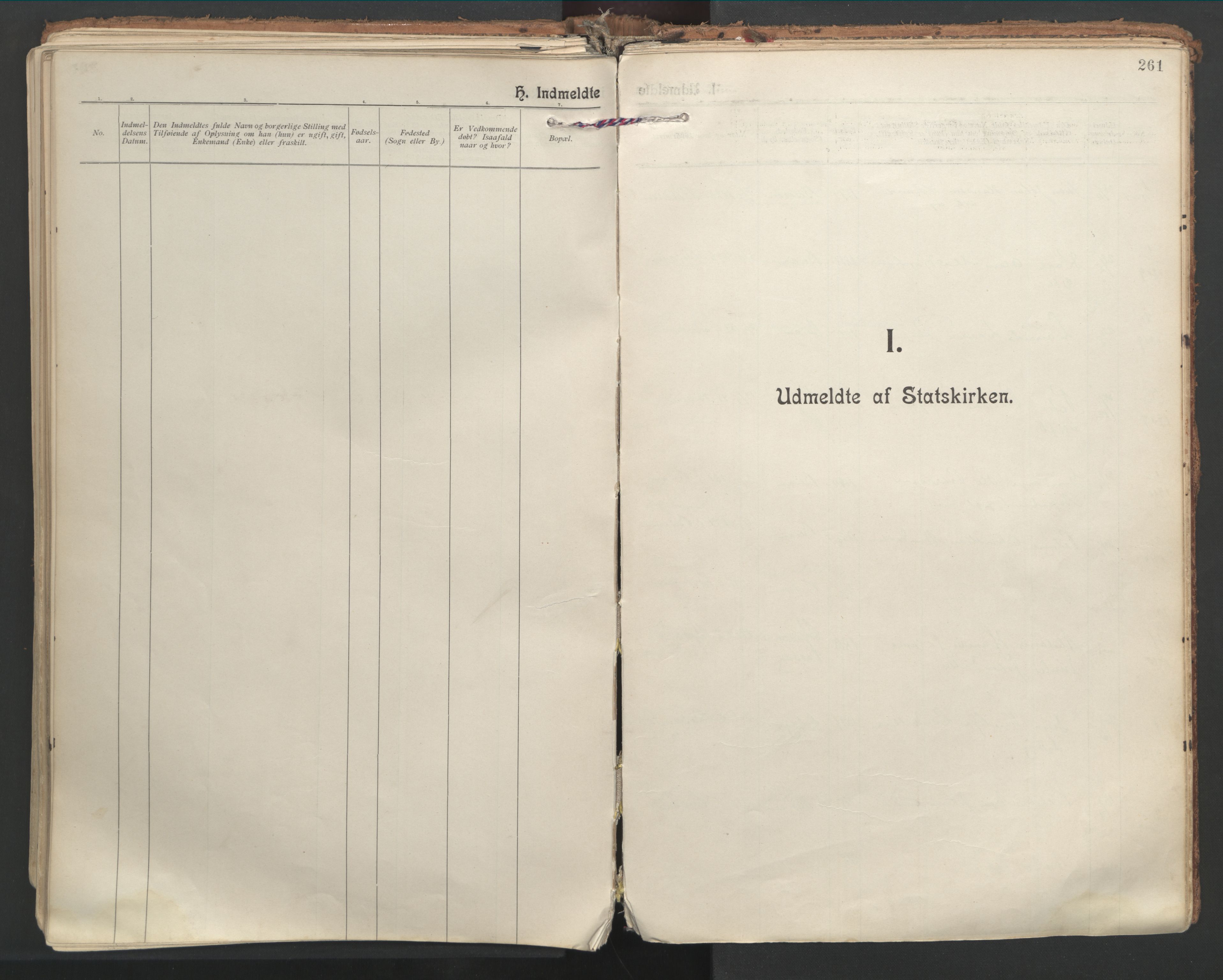 Ministerialprotokoller, klokkerbøker og fødselsregistre - Nordland, AV/SAT-A-1459/846/L0647: Parish register (official) no. 846A05, 1902-1915, p. 261