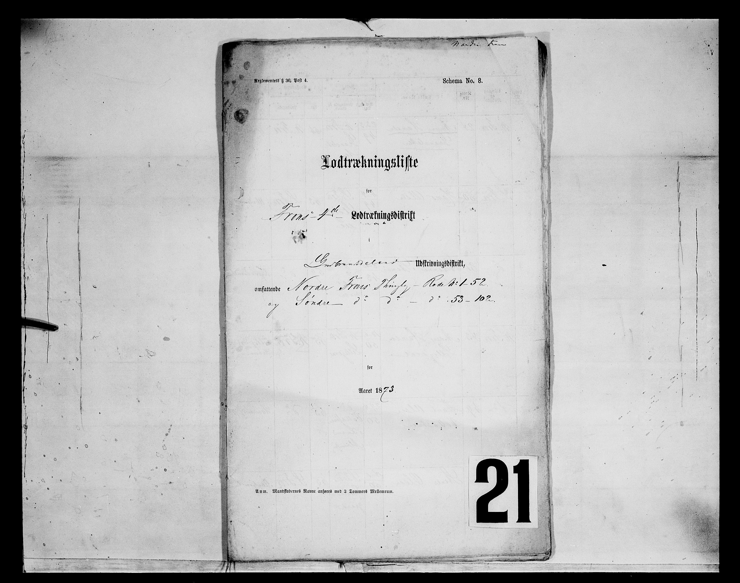 Fylkesmannen i Oppland, AV/SAH-FYO-002/1/K/Kg/L1174: Fron, Nordre og Søndre Fron, Vågå, 1860-1879, p. 203