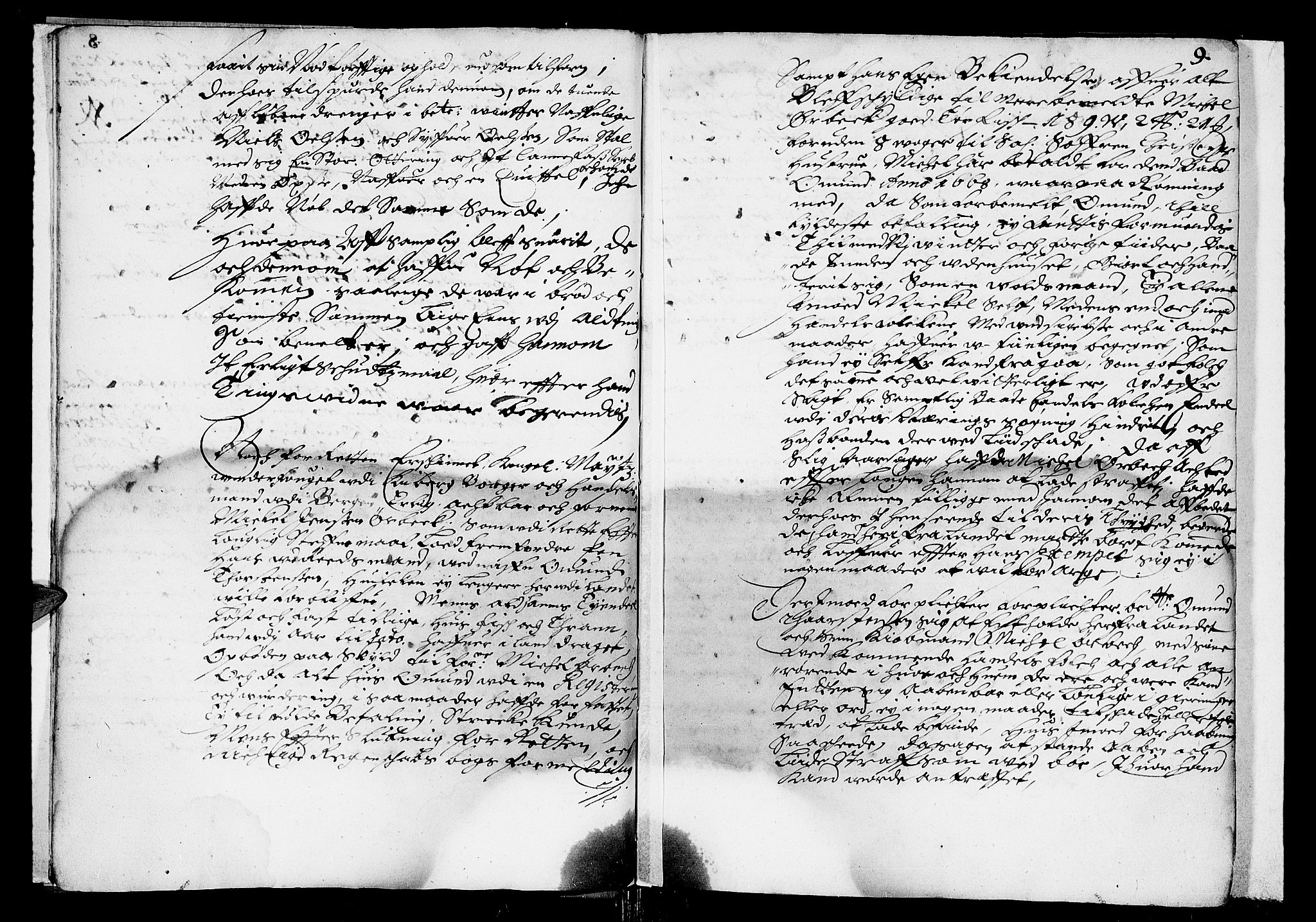 Finnmark sorenskriveri, AV/SATØ-S-0053/F/Fa/L0015: Justisprotokoller, 1677-1678, p. 8b-9a