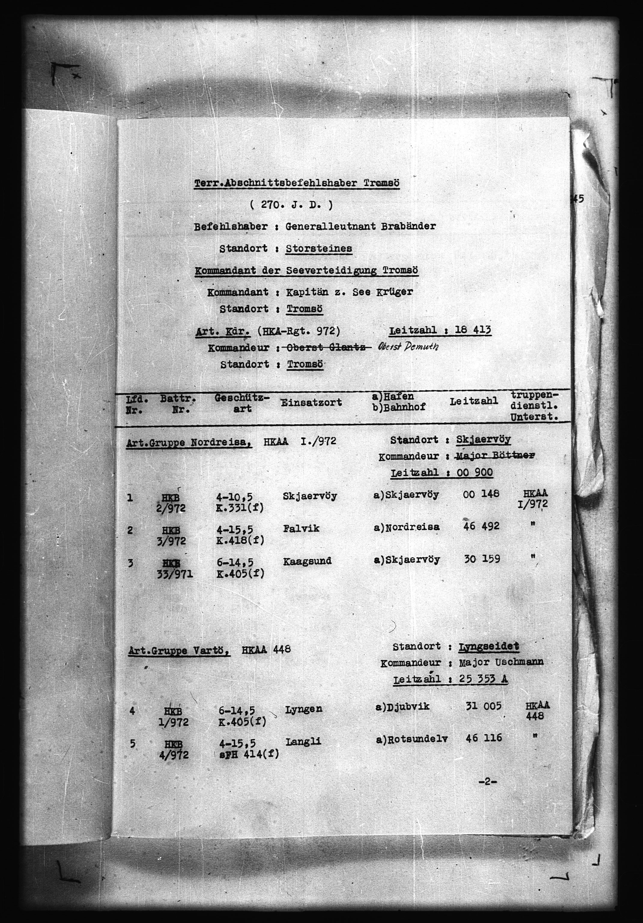 Documents Section, RA/RAFA-2200/V/L0056: Film med LMDC Serial Numbers, 1940-1945, p. 102
