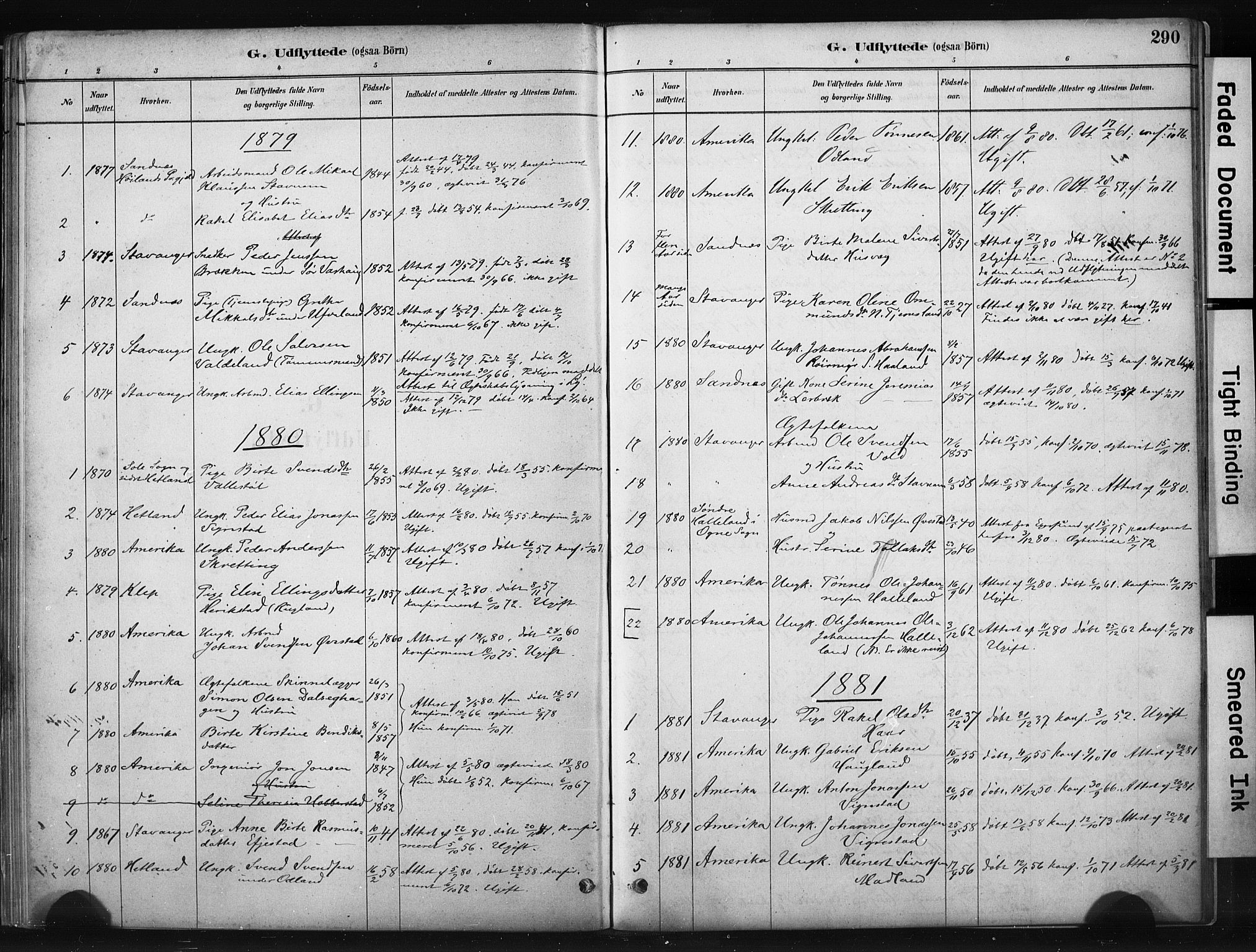 Hå sokneprestkontor, AV/SAST-A-101801/001/30BA/L0011: Parish register (official) no. A 10, 1879-1900, p. 290