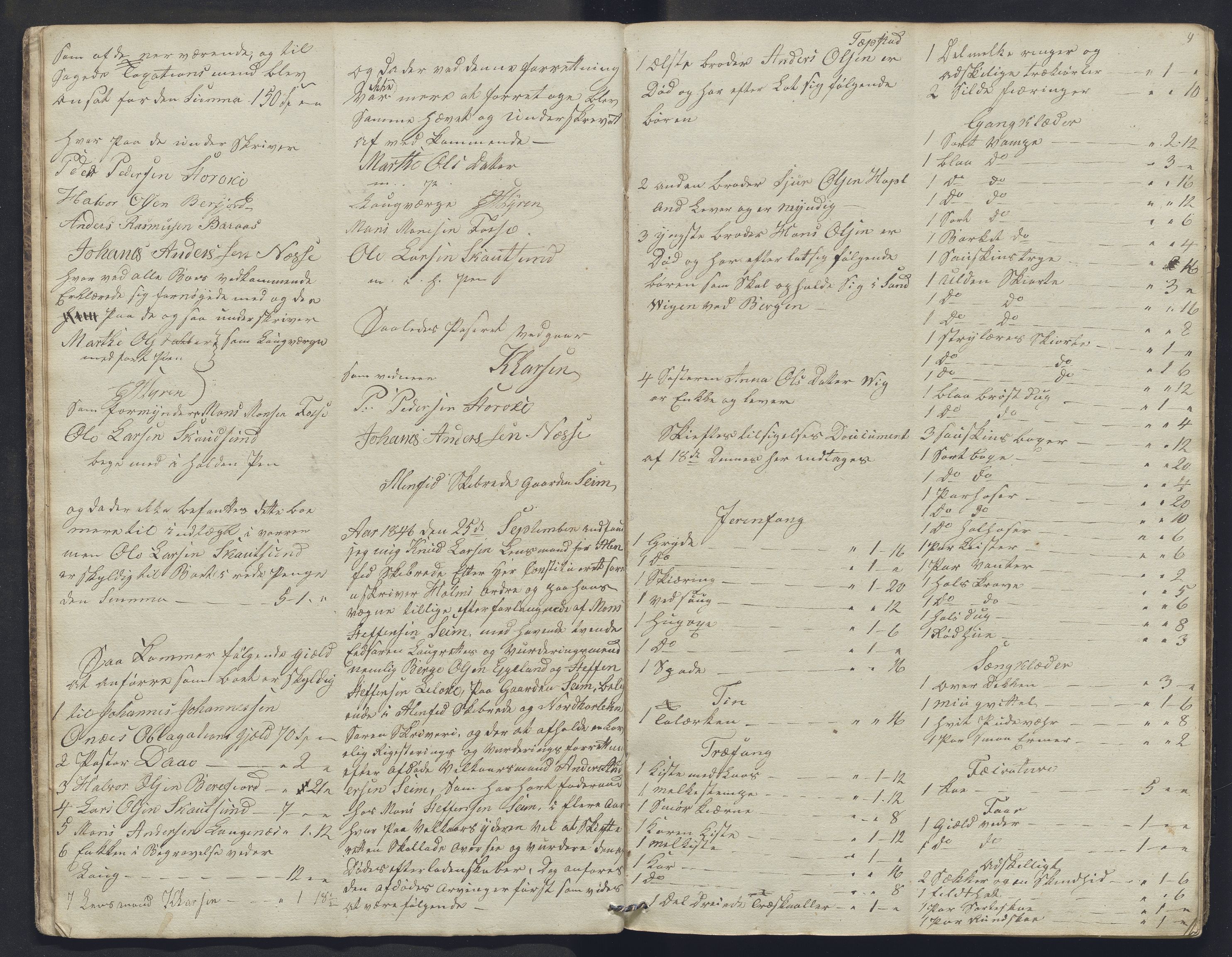 Nordhordland sorenskrivar, SAB/A-2901/1/H/Hb/L0003: Registreringsprotokollar, 1846-1852, p. 4