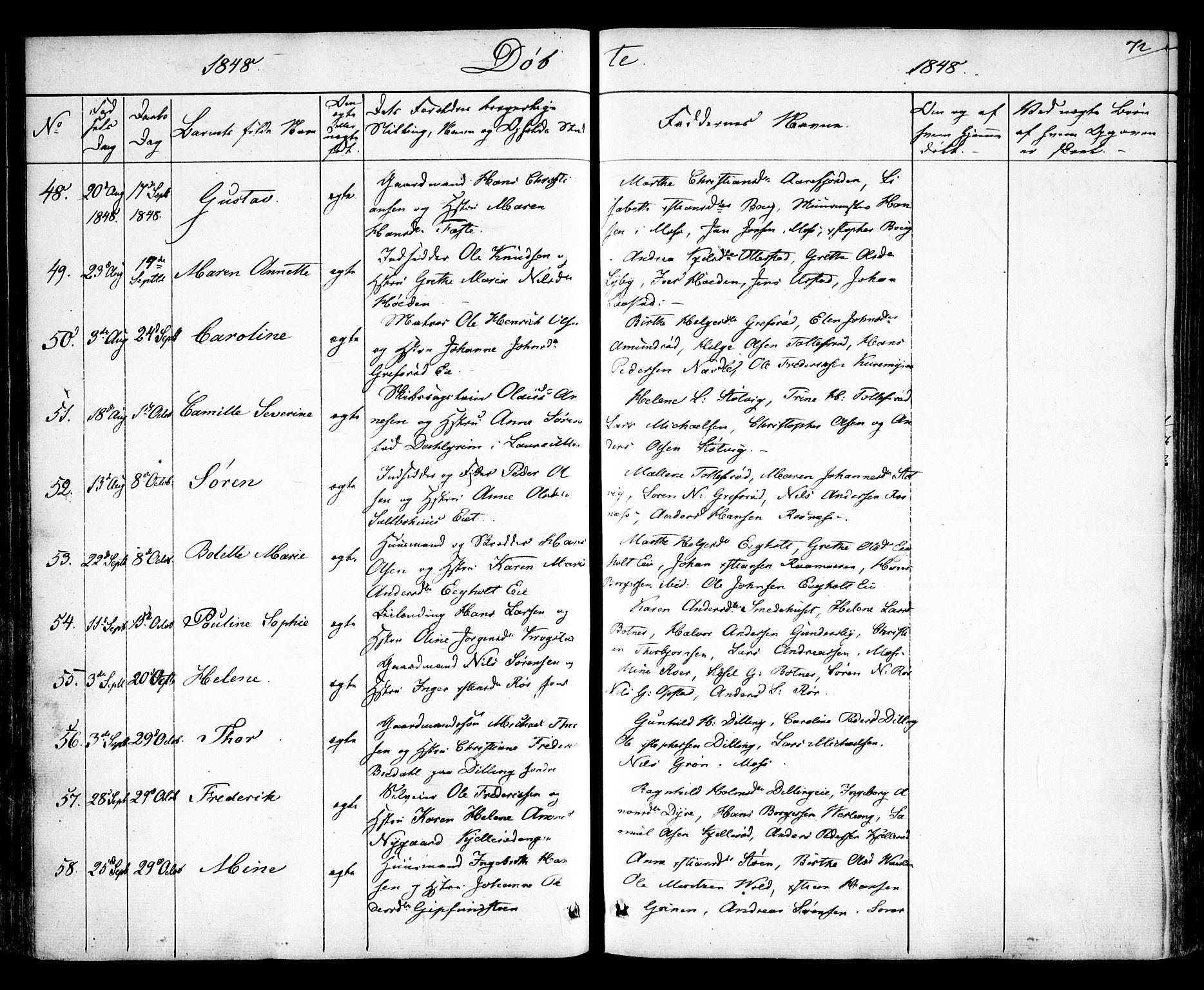 Rygge prestekontor Kirkebøker, AV/SAO-A-10084b/F/Fa/L0004: Parish register (official) no. 4, 1836-1851, p. 72