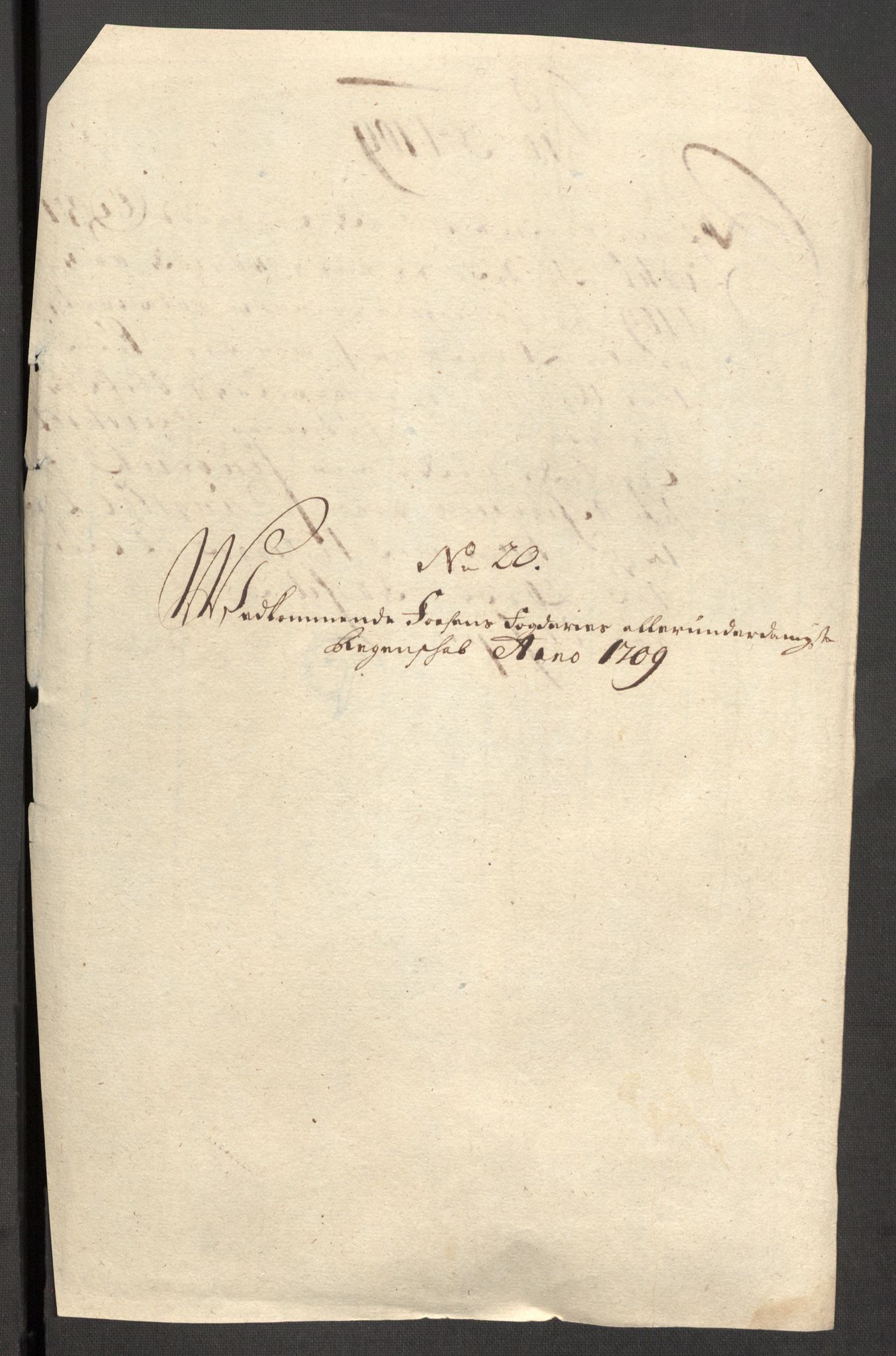 Rentekammeret inntil 1814, Reviderte regnskaper, Fogderegnskap, RA/EA-4092/R57/L3858: Fogderegnskap Fosen, 1708-1709, p. 347