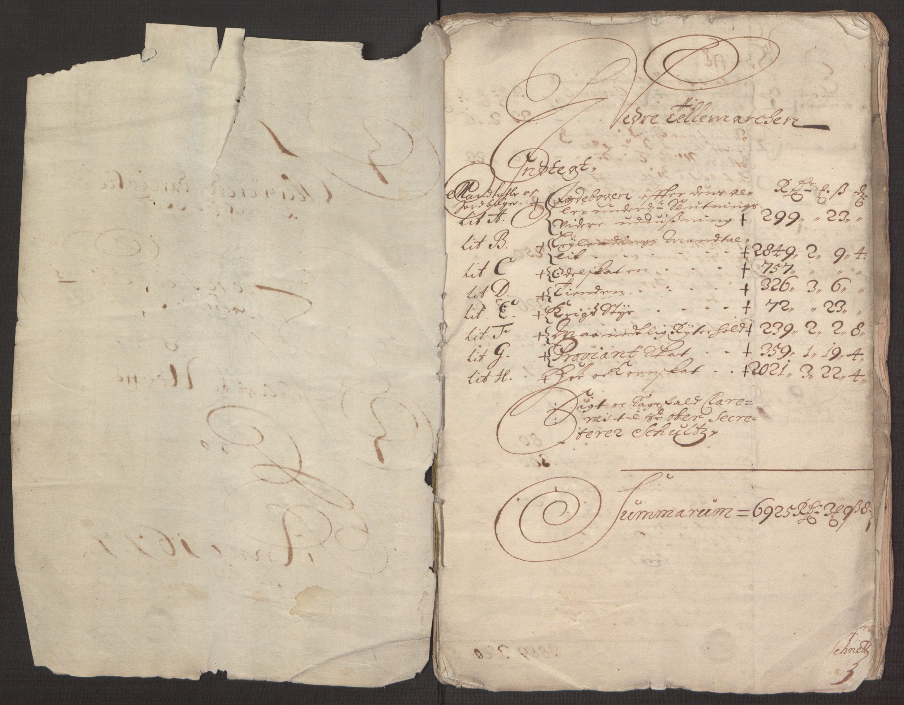 Rentekammeret inntil 1814, Reviderte regnskaper, Fogderegnskap, RA/EA-4092/R35/L2068: Fogderegnskap Øvre og Nedre Telemark, 1677, p. 4