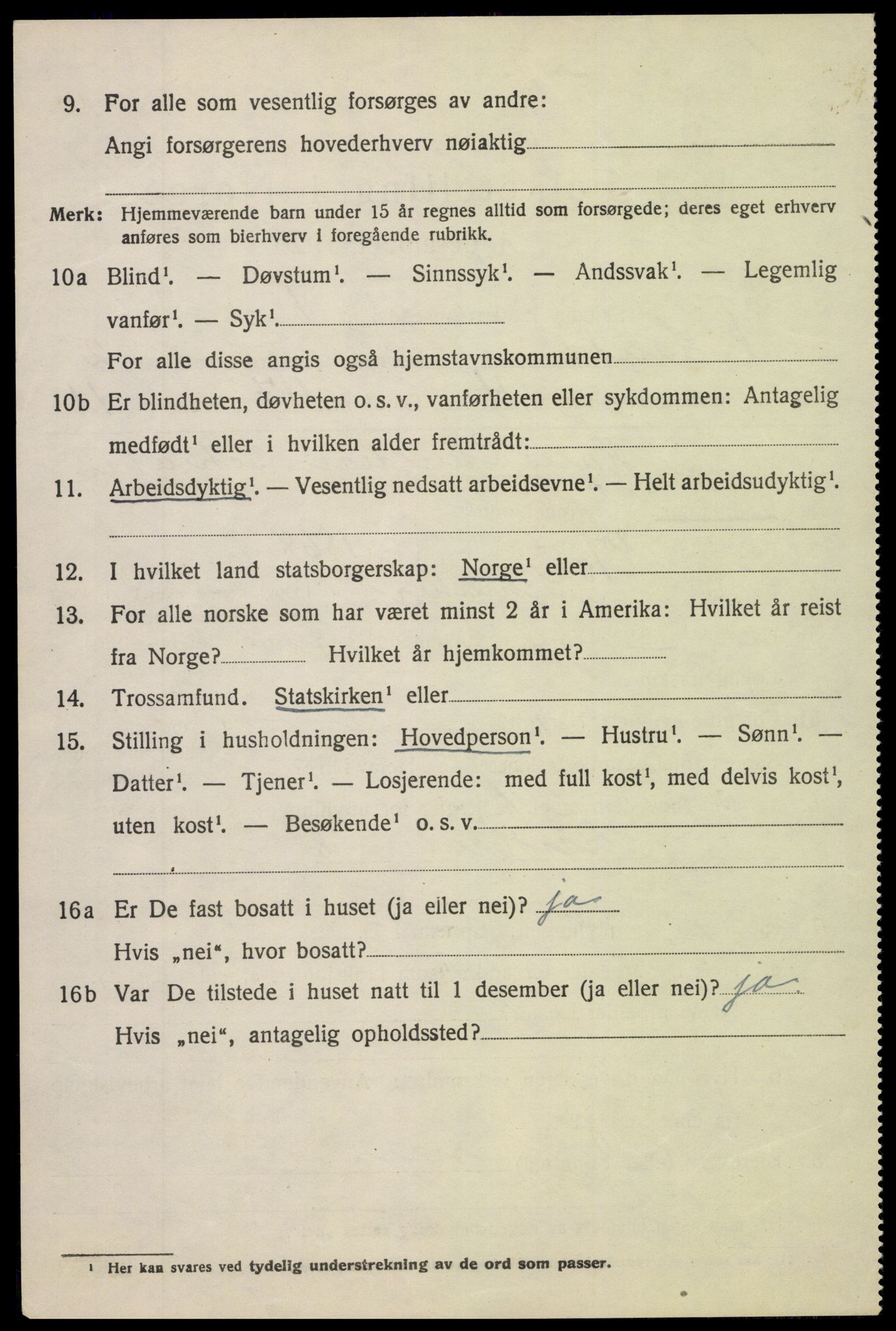 SAH, 1920 census for Nordre Land, 1920, p. 1679