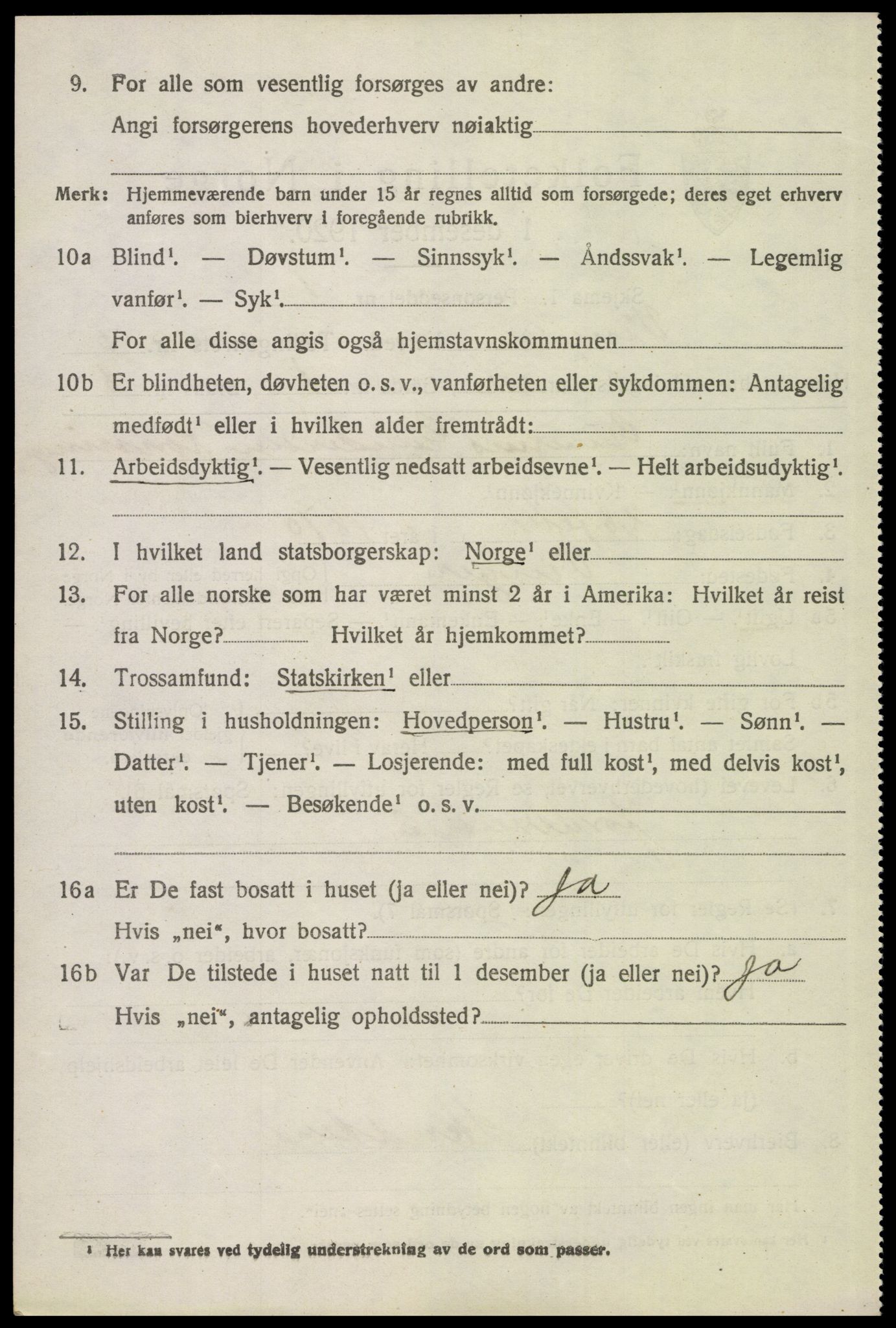 SAH, 1920 census for Vinger, 1920, p. 5971