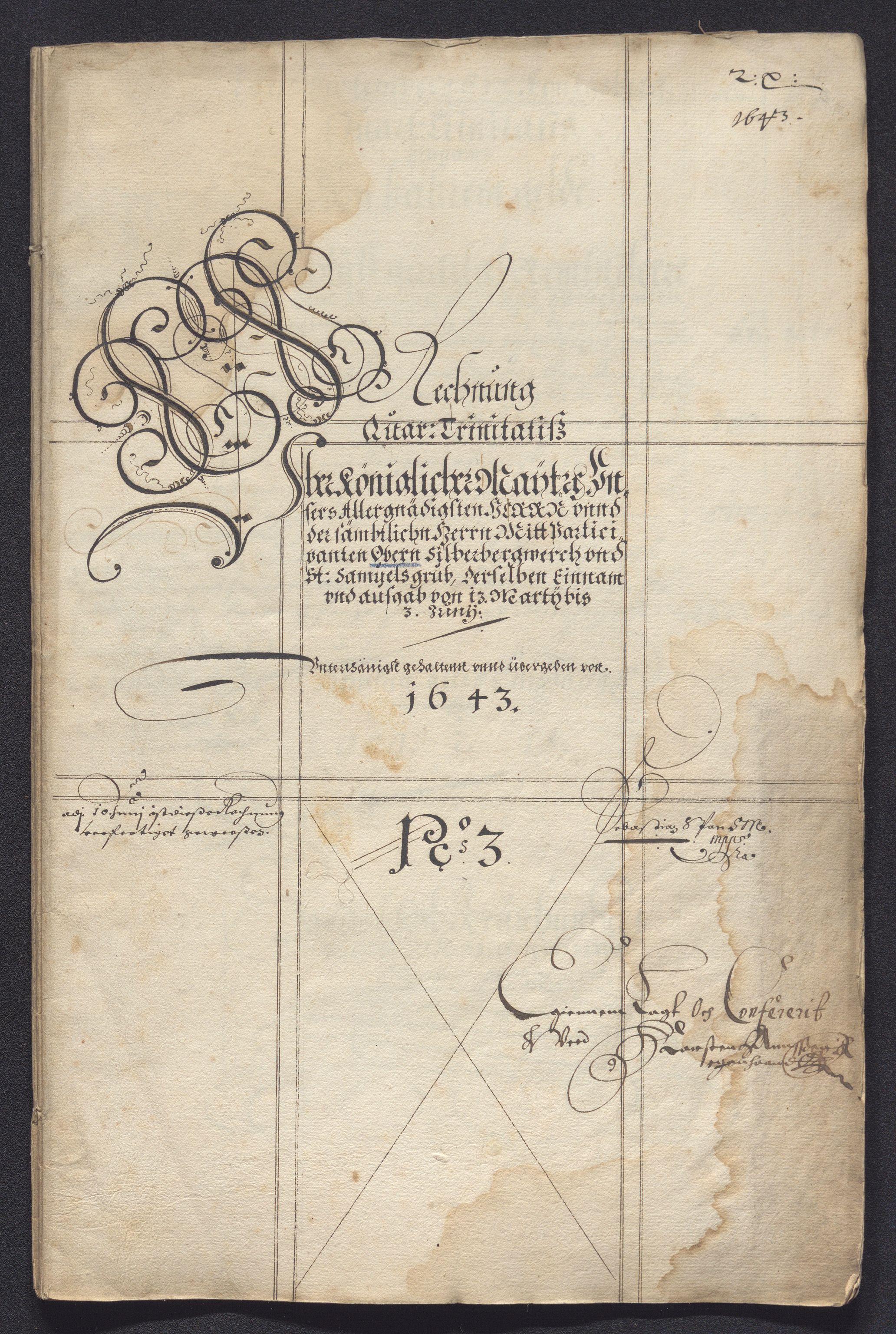 Kongsberg Sølvverk 1623-1816, SAKO/EA-3135/001/D/Dc/Dcd/L0020: Utgiftsregnskap for gruver m.m., 1643-1645, p. 38