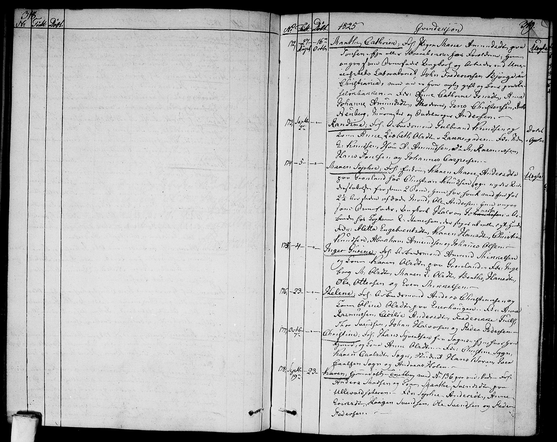 Aker prestekontor kirkebøker, AV/SAO-A-10861/F/L0012: Parish register (official) no. 12, 1819-1828, p. 318-319