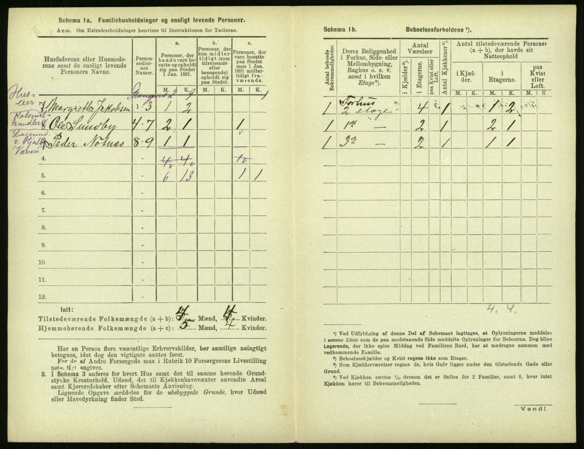 RA, 1891 census for 0301 Kristiania, 1891, p. 157093