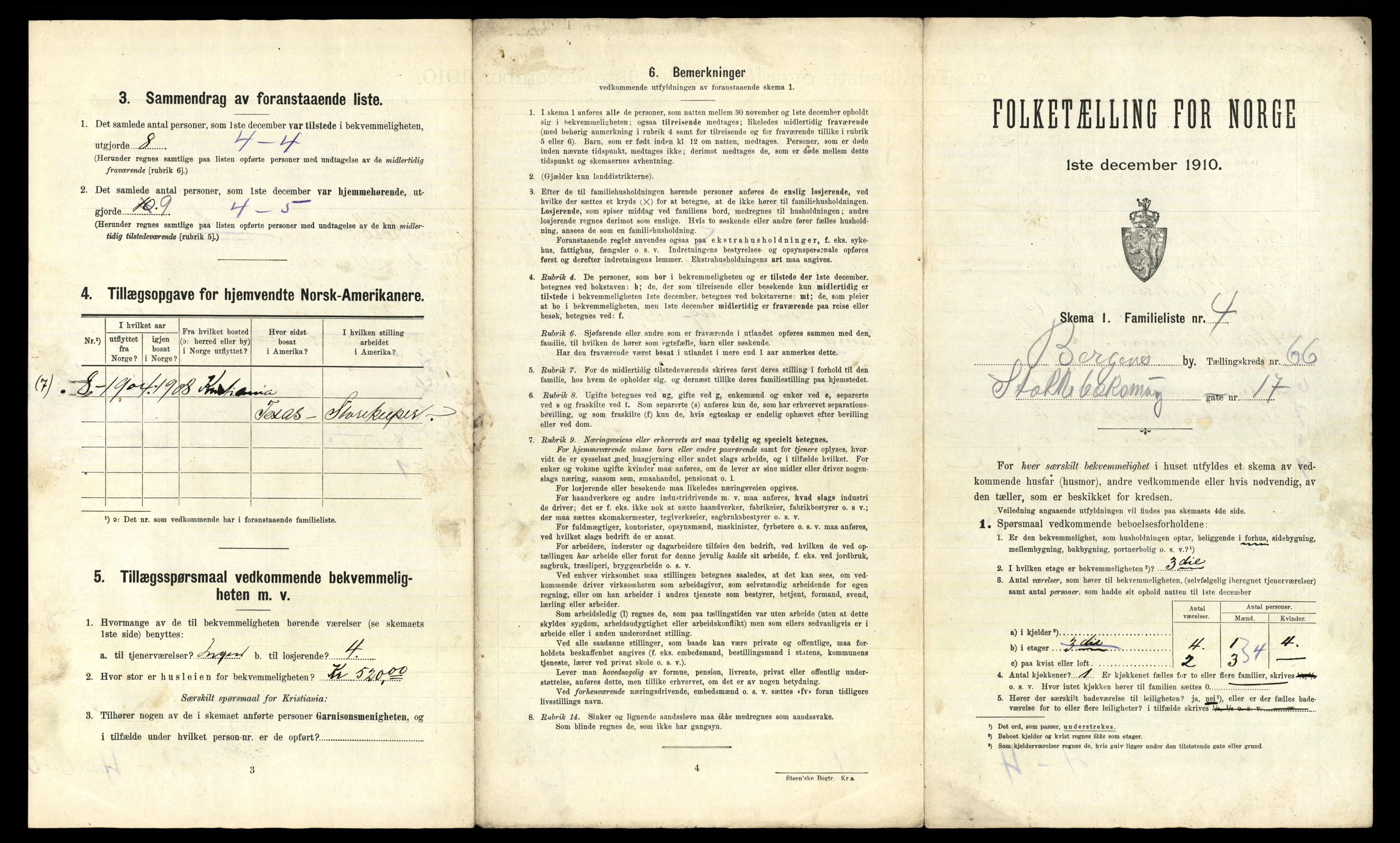 RA, 1910 census for Bergen, 1910, p. 22883