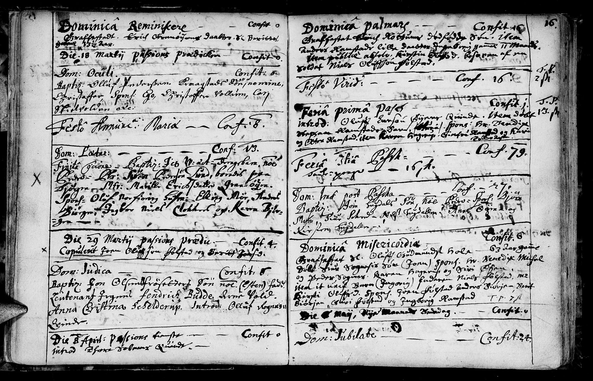 Ministerialprotokoller, klokkerbøker og fødselsregistre - Sør-Trøndelag, SAT/A-1456/687/L0990: Parish register (official) no. 687A01, 1690-1746, p. 16