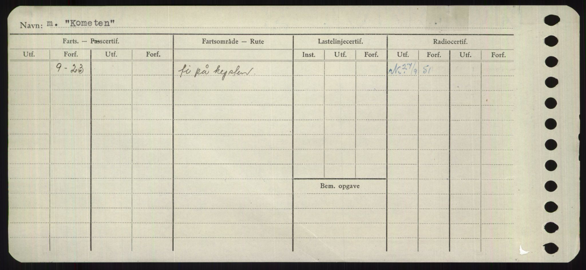 Sjøfartsdirektoratet med forløpere, Skipsmålingen, RA/S-1627/H/Ha/L0003/0002: Fartøy, Hilm-Mar / Fartøy, Kom-Mar, p. 2