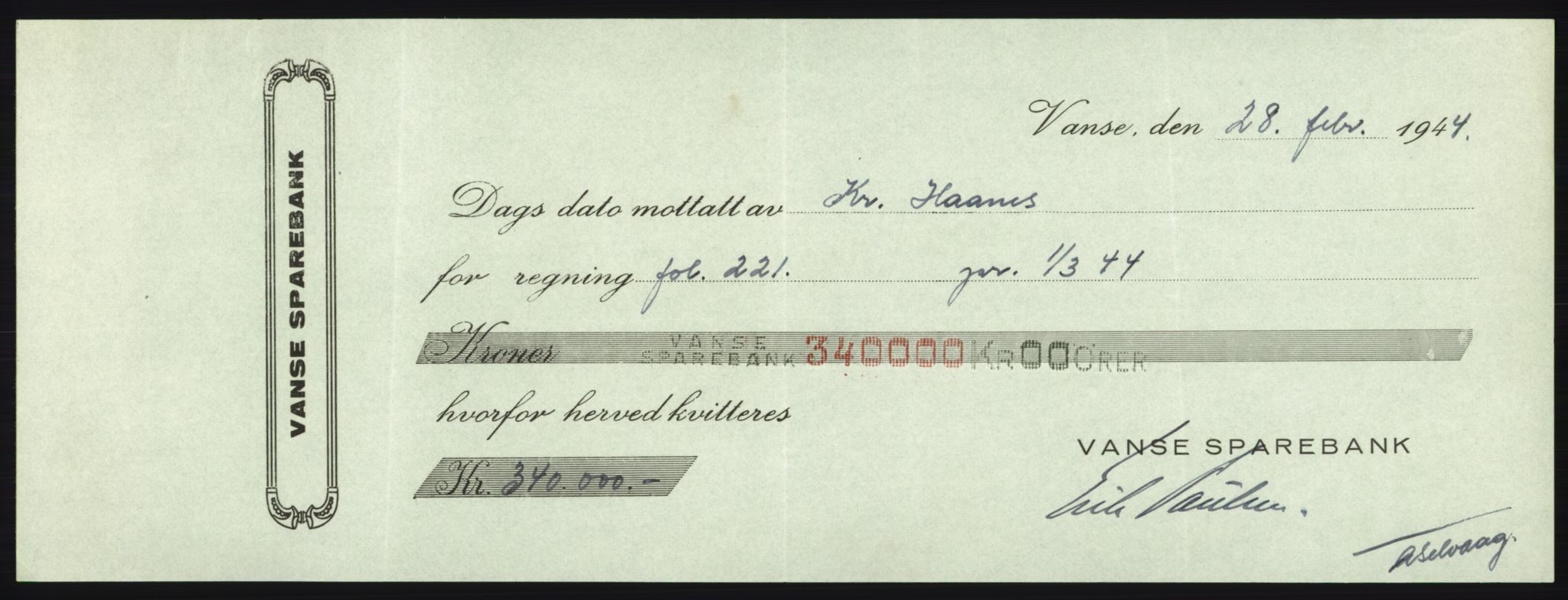 Forsvarsdepartementet, 10. kontor / Oppgjørskontoret, AV/RA-RAFA-1225/D/Db/L0180: Lista oppgjørskontor, 1942-1952, p. 223