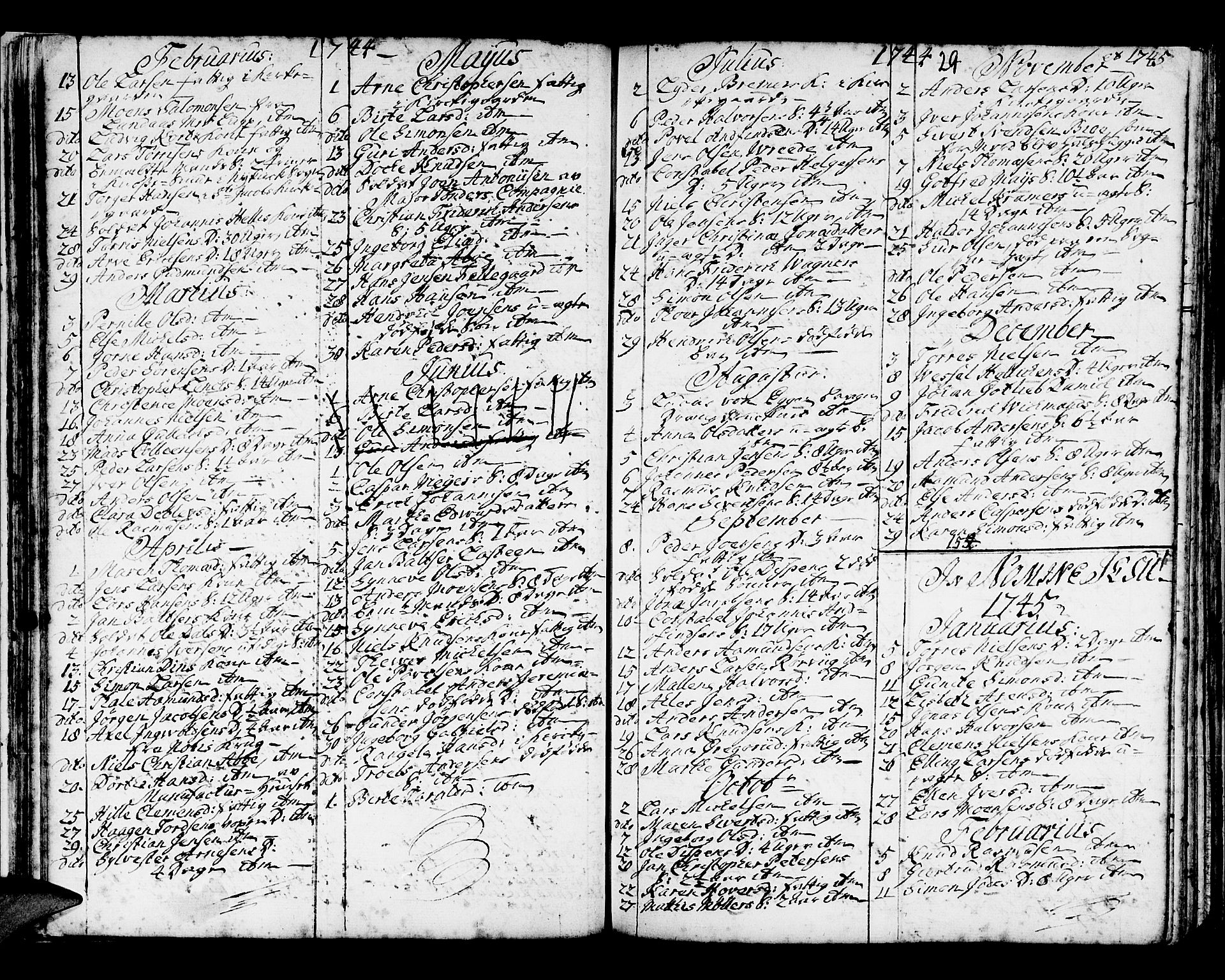 Domkirken sokneprestembete, AV/SAB-A-74801/H/Haa/L0008: Parish register (official) no. A 8, 1725-1775, p. 29