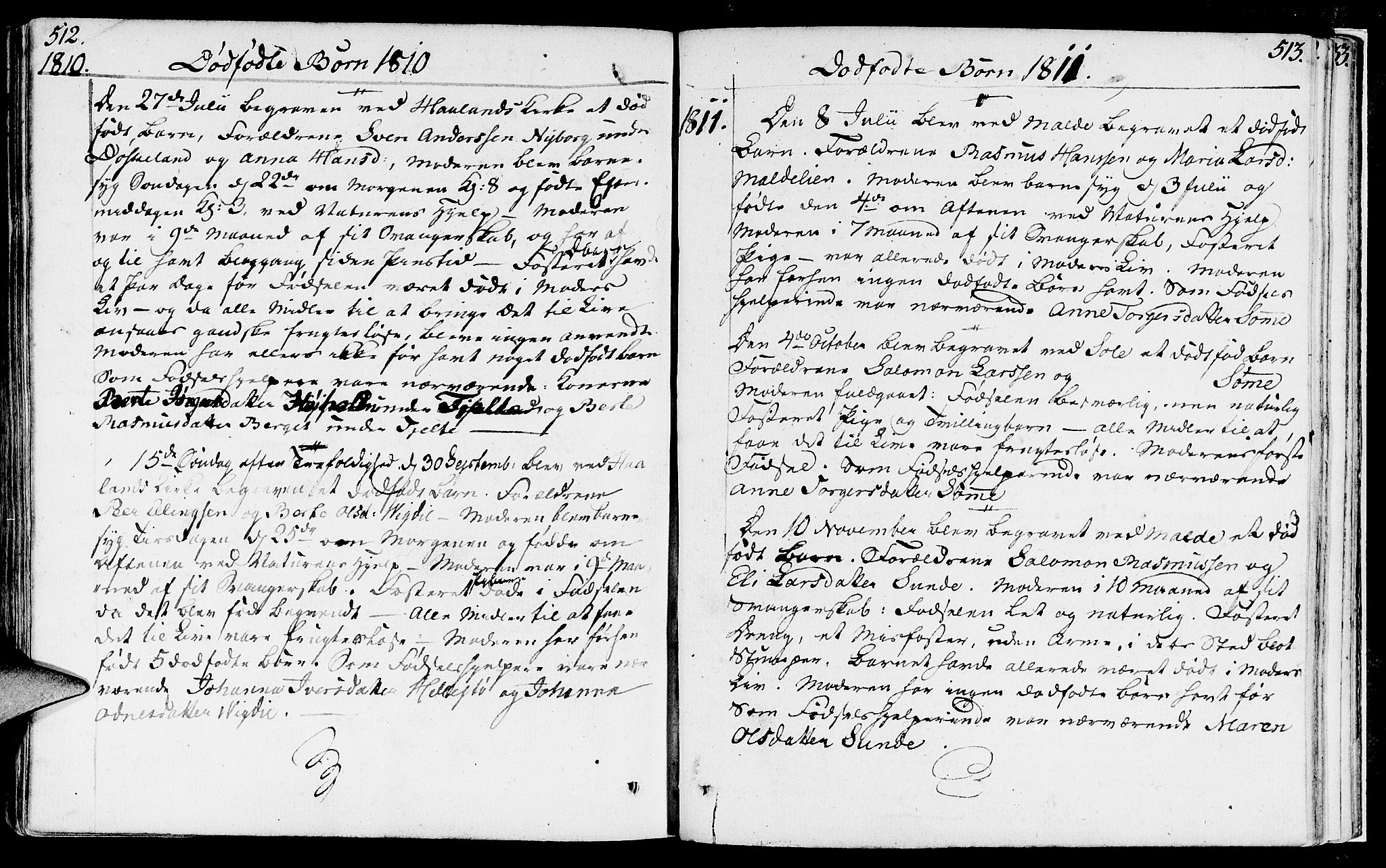 Håland sokneprestkontor, SAST/A-101802/001/30BA/L0003: Parish register (official) no. A 3, 1794-1815, p. 512-513