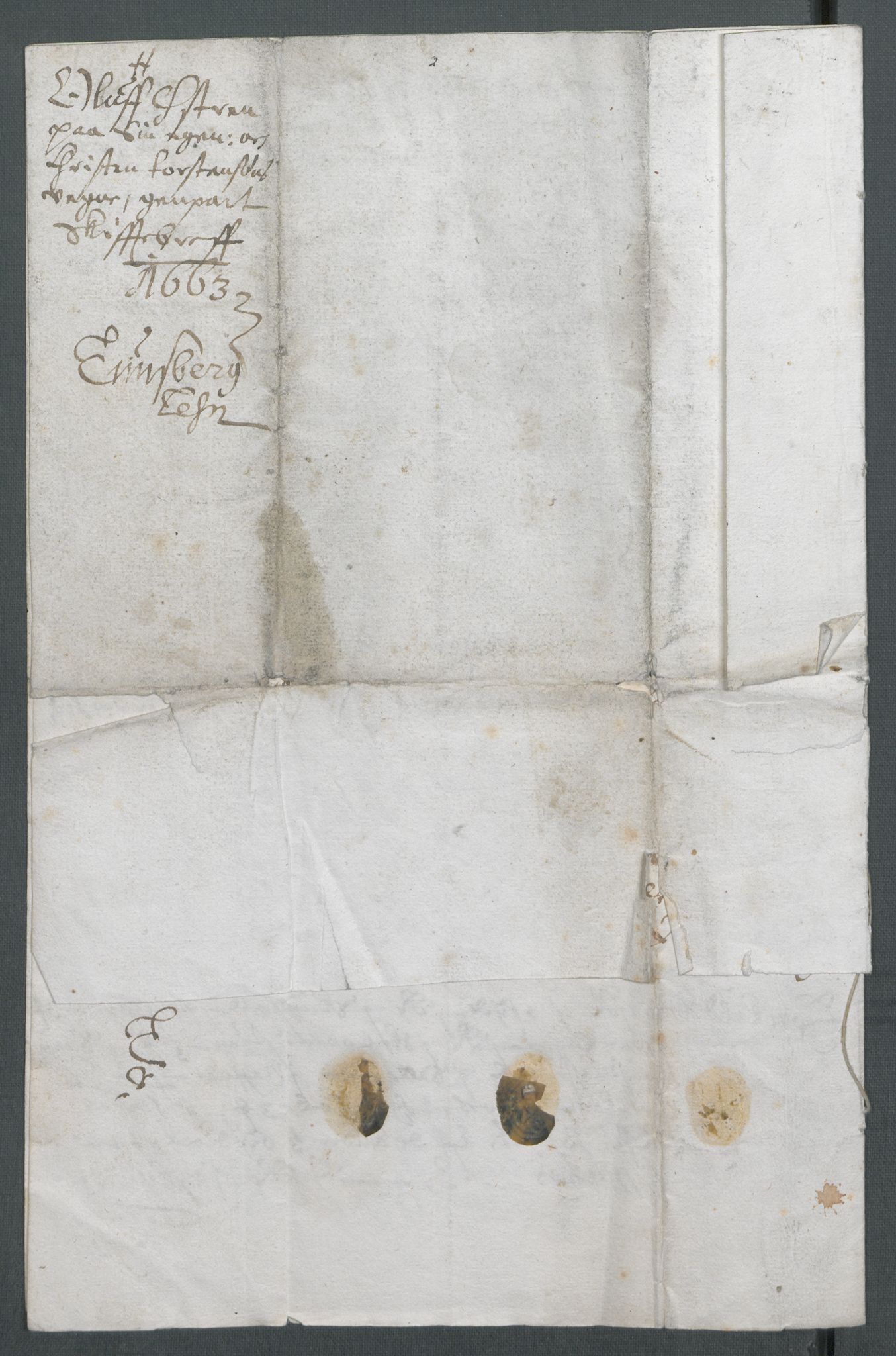 Riksarkivets diplomsamling, AV/RA-EA-5965/F02/L0169: Dokumenter, 1661-1663, p. 246