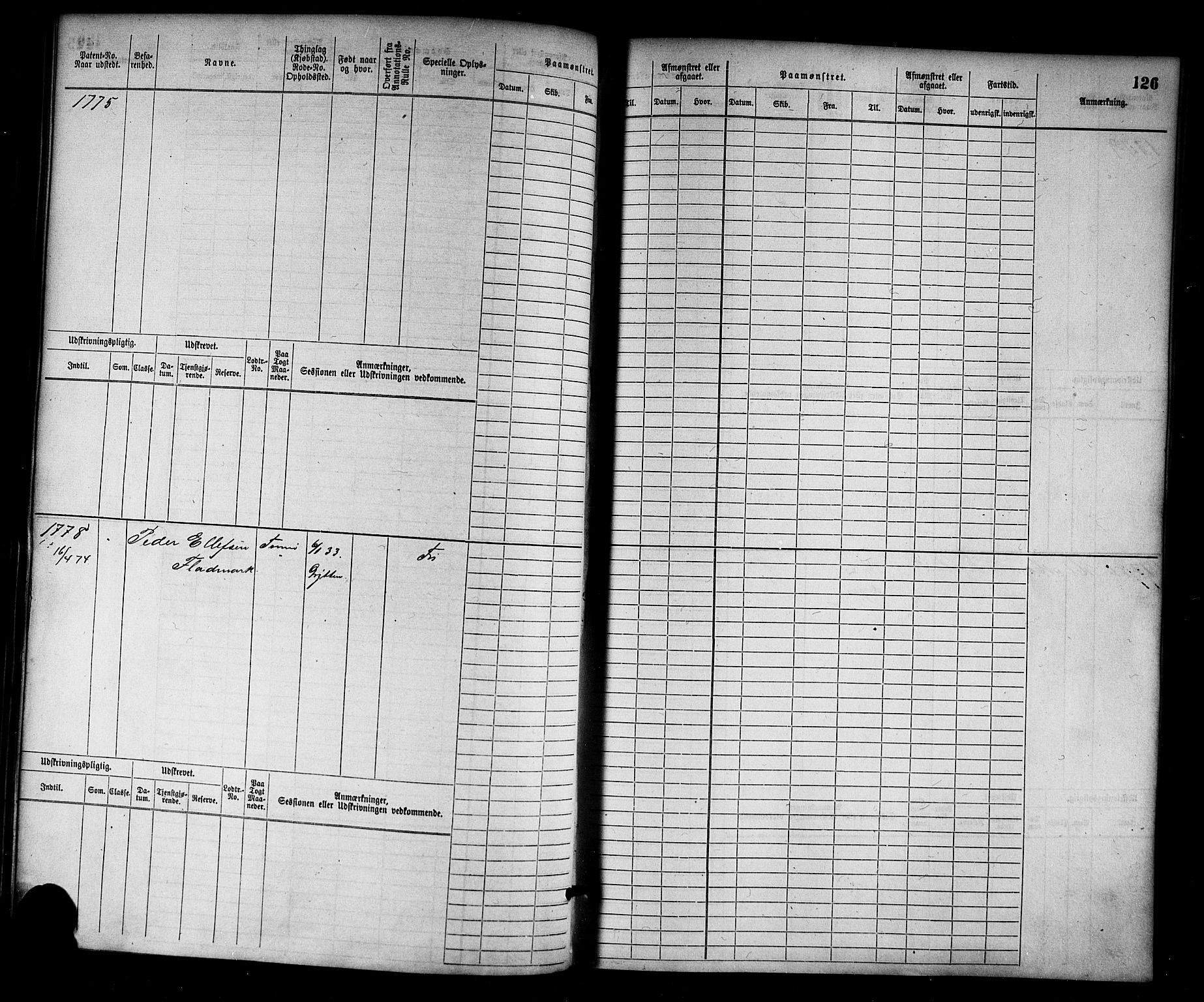 Arendal mønstringskrets, AV/SAK-2031-0012/F/Fb/L0012: Hovedrulle nr 1529-2290, S-10, 1868-1885, p. 128