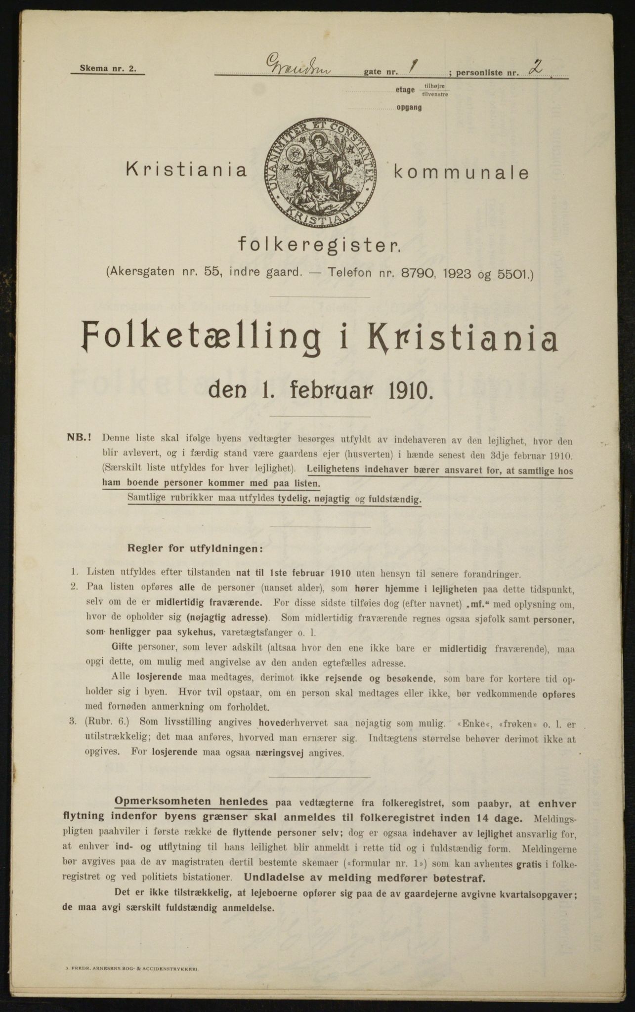 OBA, Municipal Census 1910 for Kristiania, 1910, p. 28219