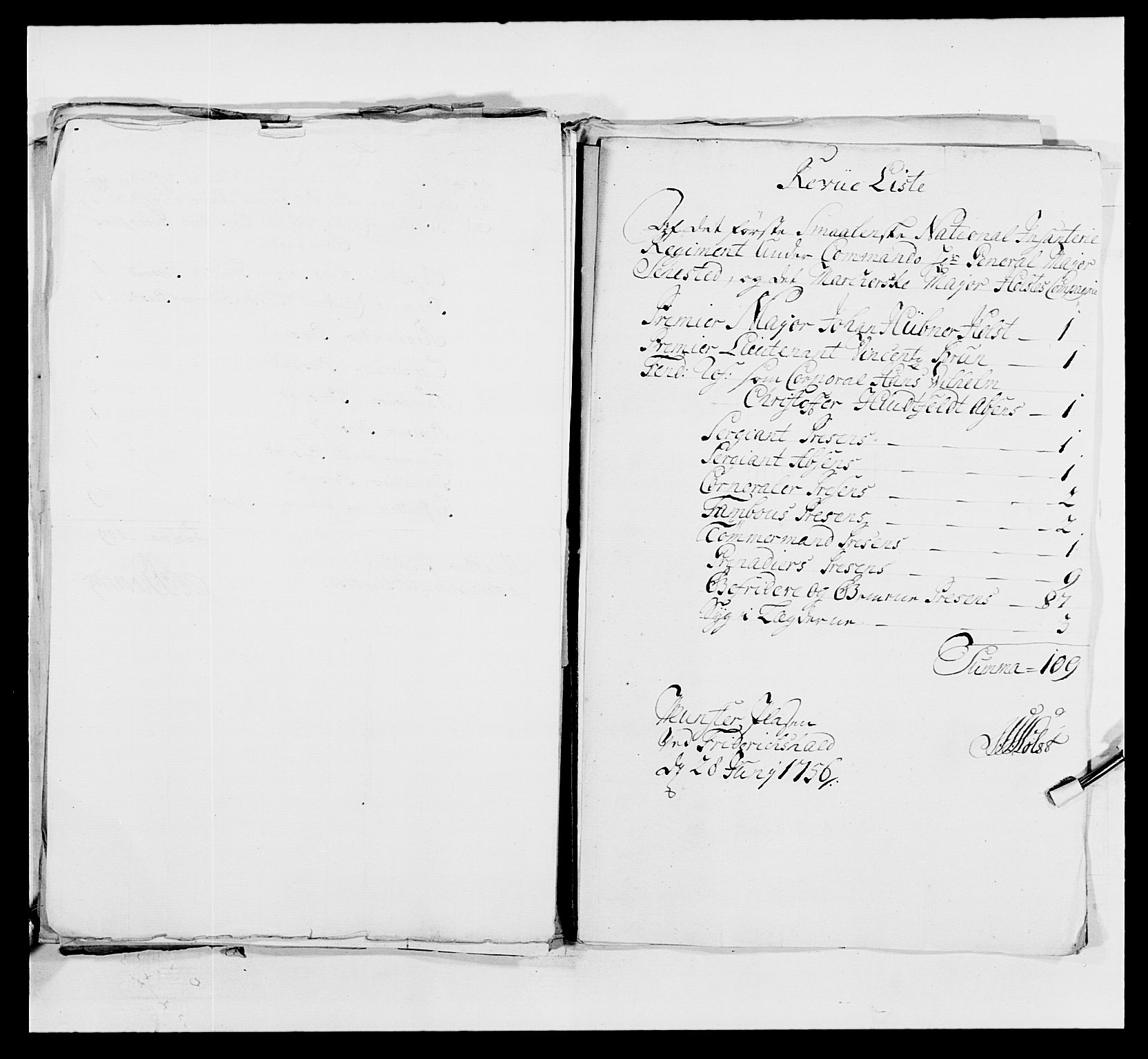 Kommanderende general (KG I) med Det norske krigsdirektorium, AV/RA-EA-5419/E/Ea/L0495: 1. Smålenske regiment, 1732-1763, p. 624