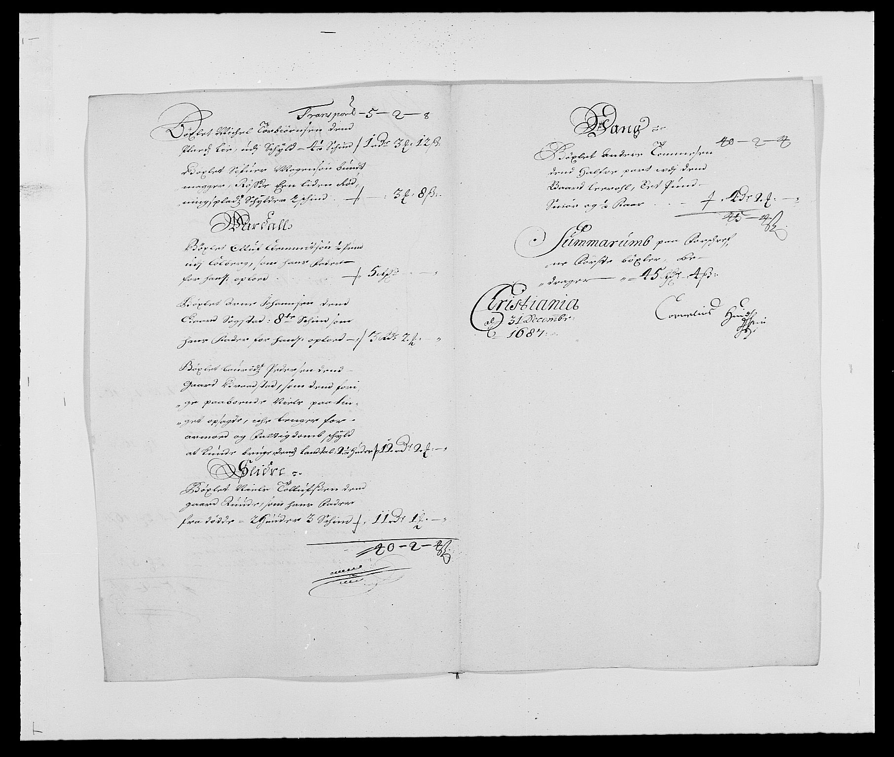 Rentekammeret inntil 1814, Reviderte regnskaper, Fogderegnskap, RA/EA-4092/R18/L1286: Fogderegnskap Hadeland, Toten og Valdres, 1687, p. 100