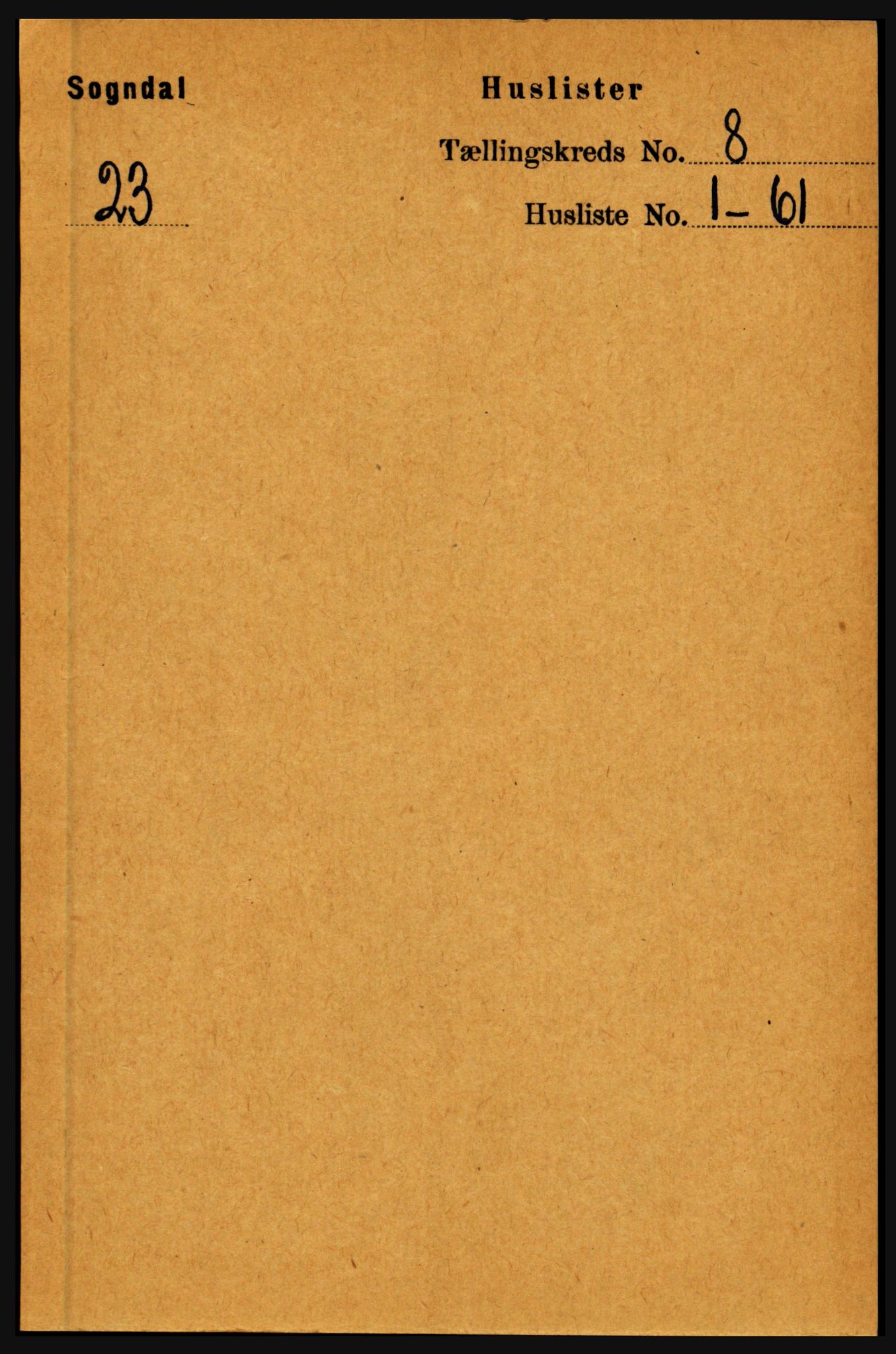 RA, 1891 census for 1420 Sogndal, 1891, p. 3243