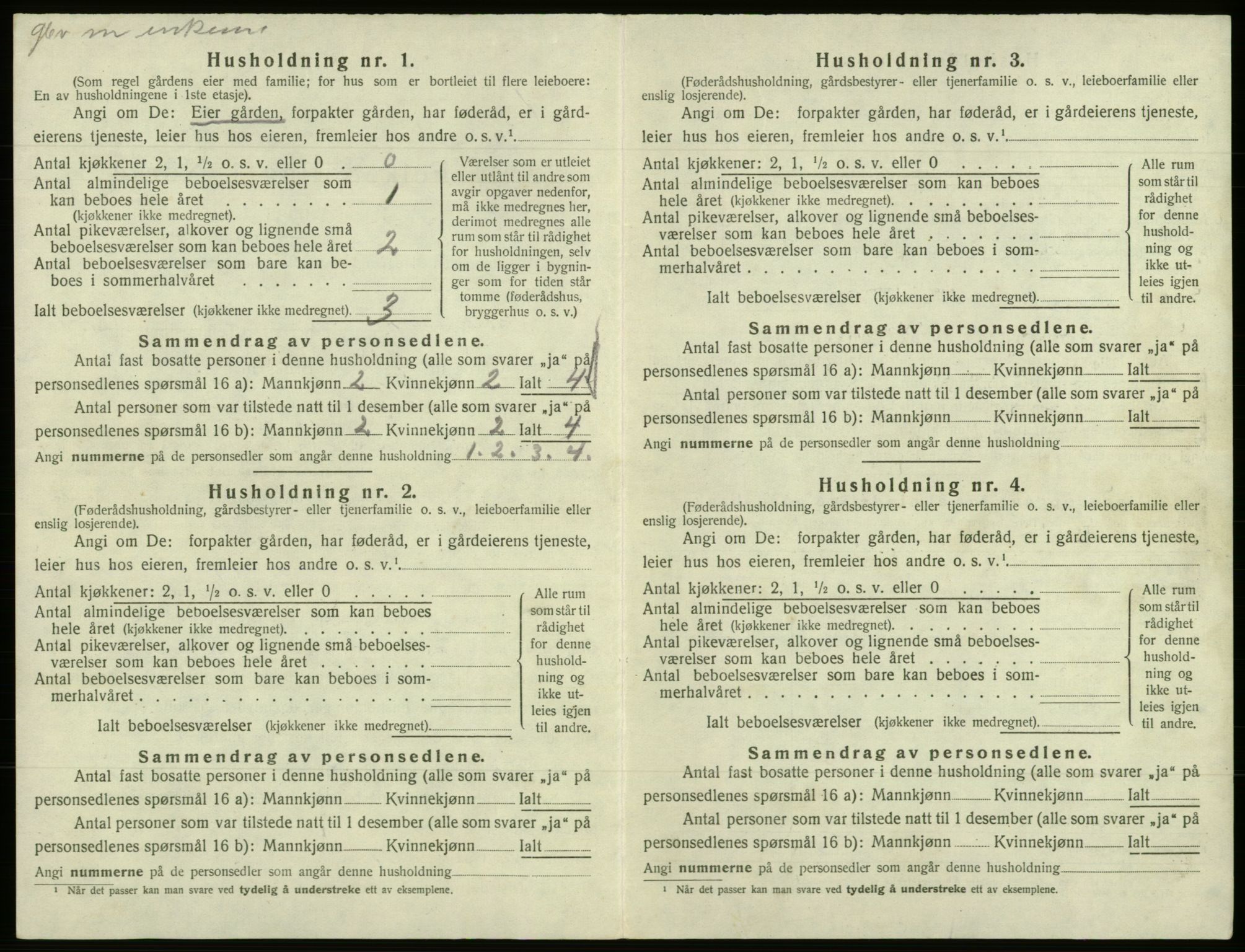 SAB, 1920 census for Samnanger, 1920, p. 163