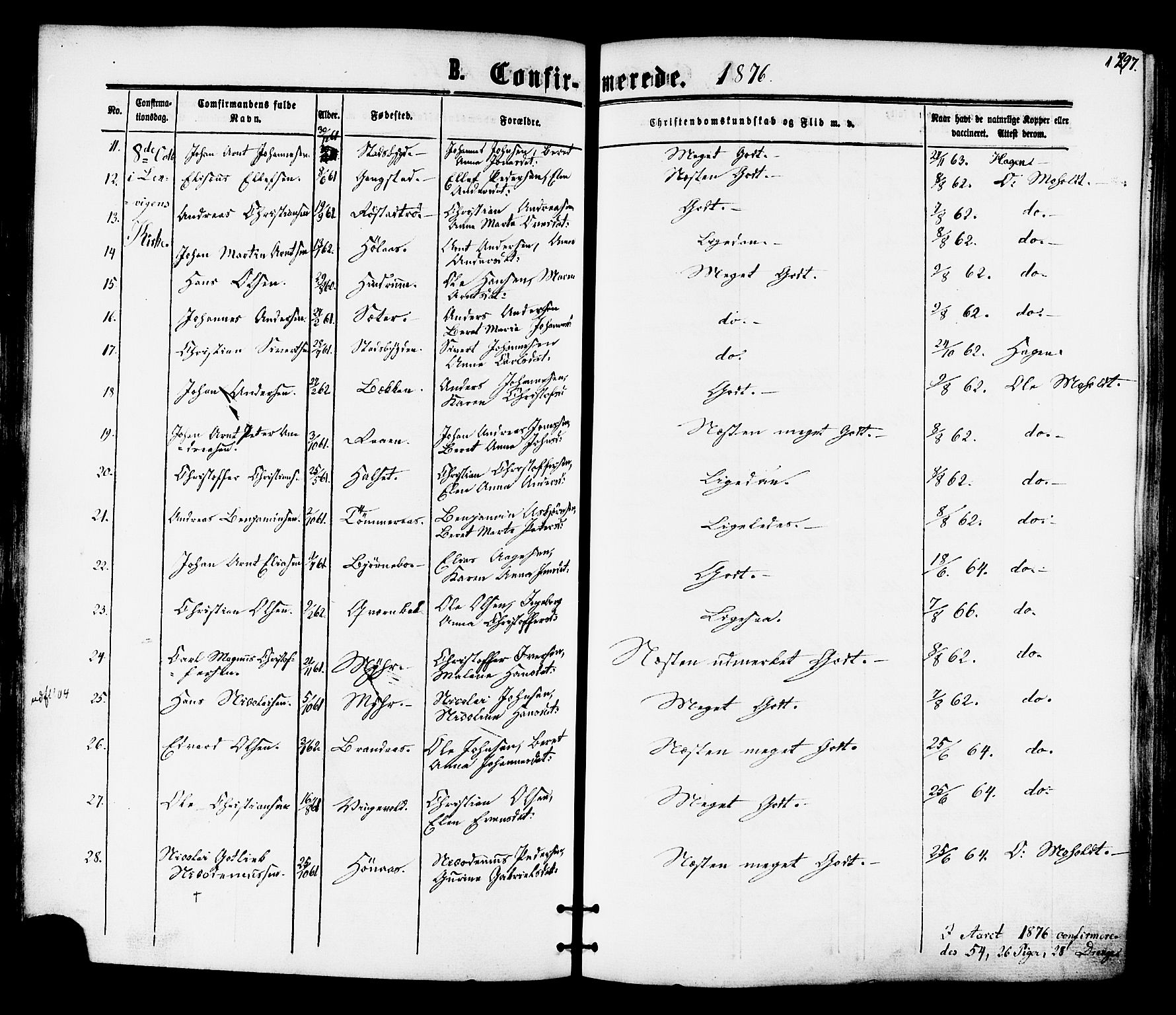 Ministerialprotokoller, klokkerbøker og fødselsregistre - Nord-Trøndelag, SAT/A-1458/701/L0009: Parish register (official) no. 701A09 /1, 1864-1882, p. 197