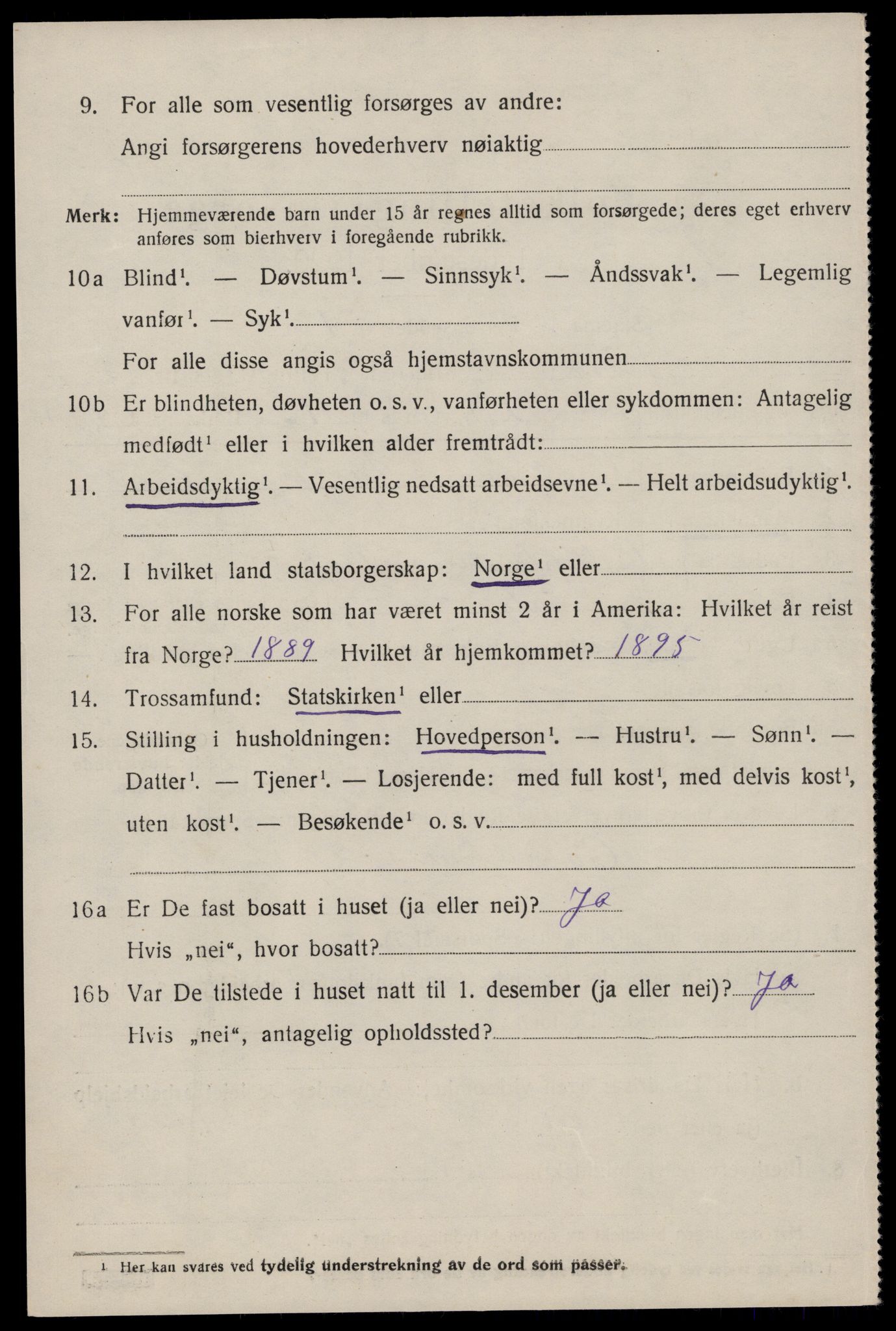 SAST, 1920 census for Jelsa, 1920, p. 959