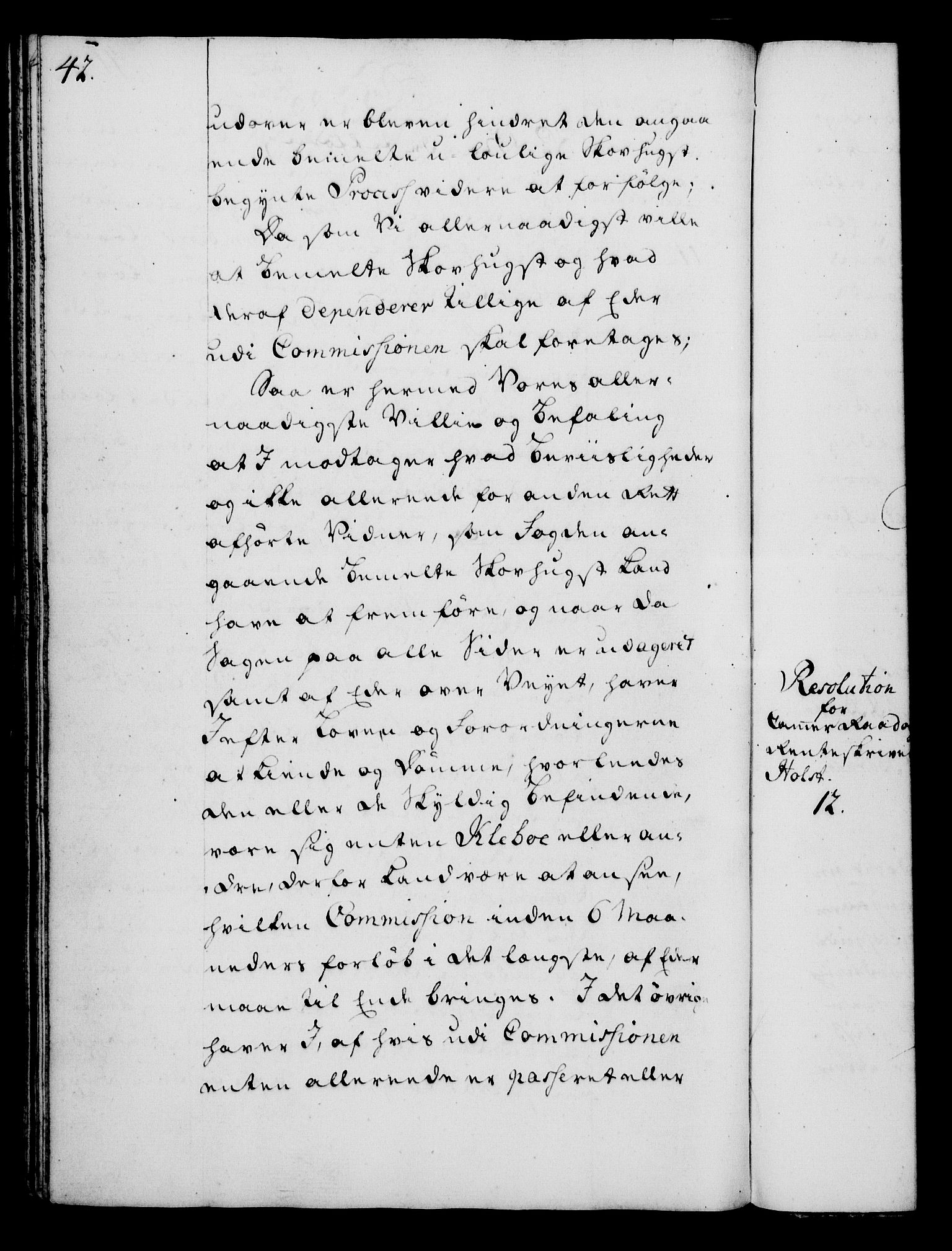 Rentekammeret, Kammerkanselliet, RA/EA-3111/G/Gg/Gga/L0006: Norsk ekspedisjonsprotokoll med register (merket RK 53.6), 1749-1759, p. 42