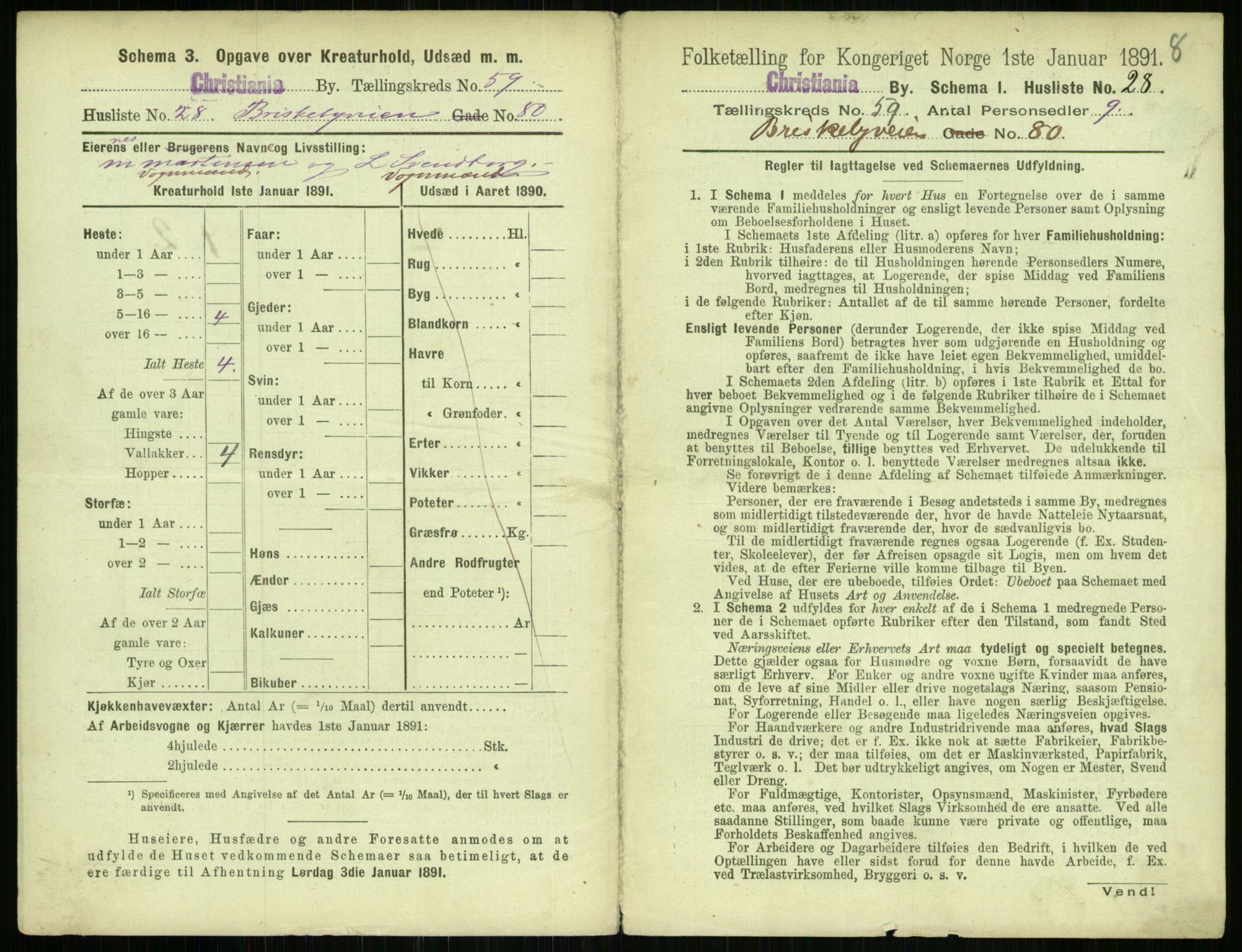 RA, 1891 census for 0301 Kristiania, 1891, p. 31358