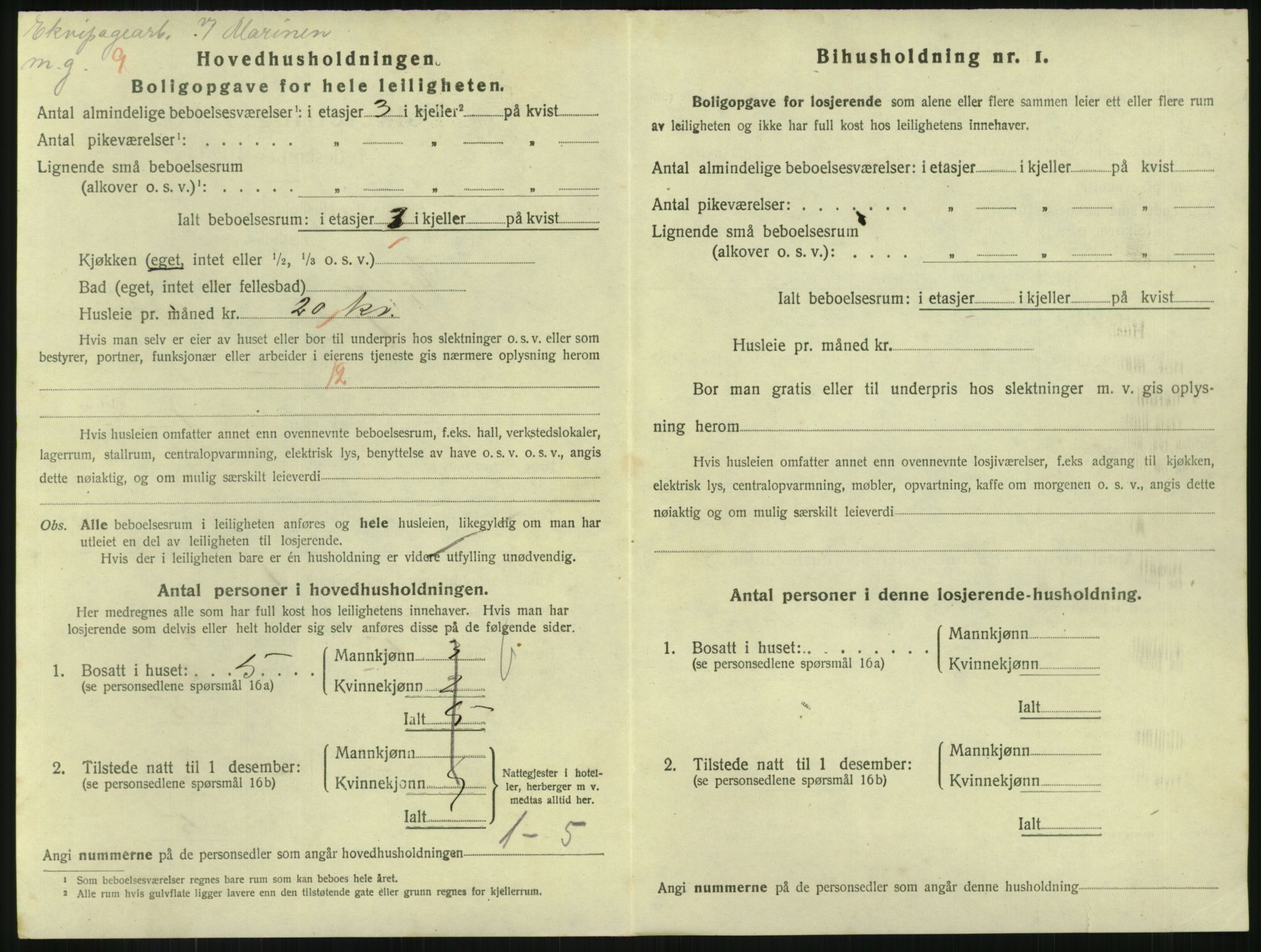 SAKO, 1920 census for Horten, 1920, p. 6444