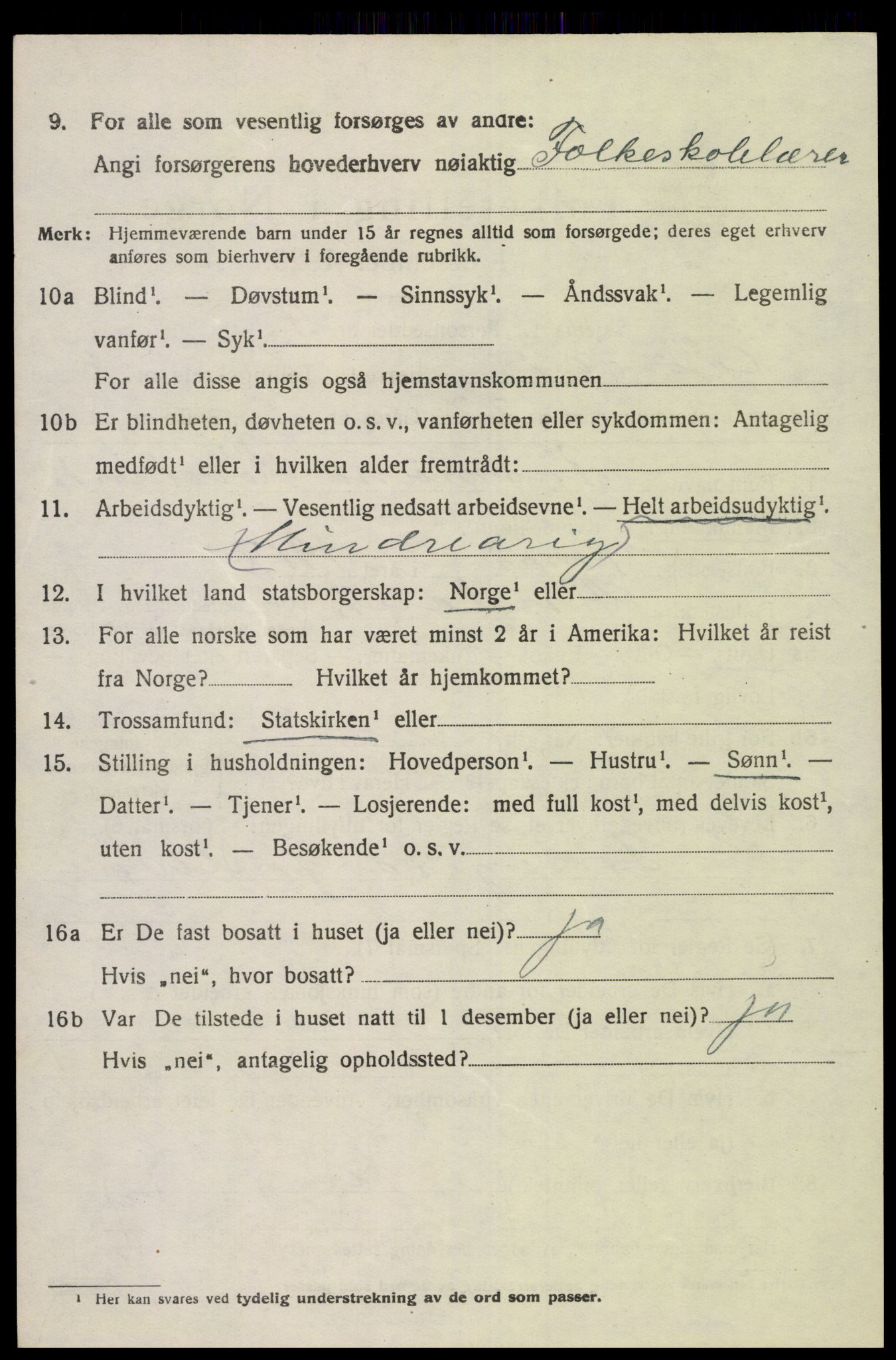 SAK, 1920 census for Øvrebø, 1920, p. 1929