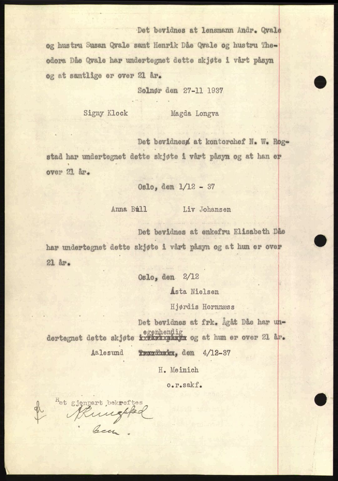 Ålesund byfogd, AV/SAT-A-4384: Mortgage book no. 34 I, 1936-1938, Diary no: : 396/1938